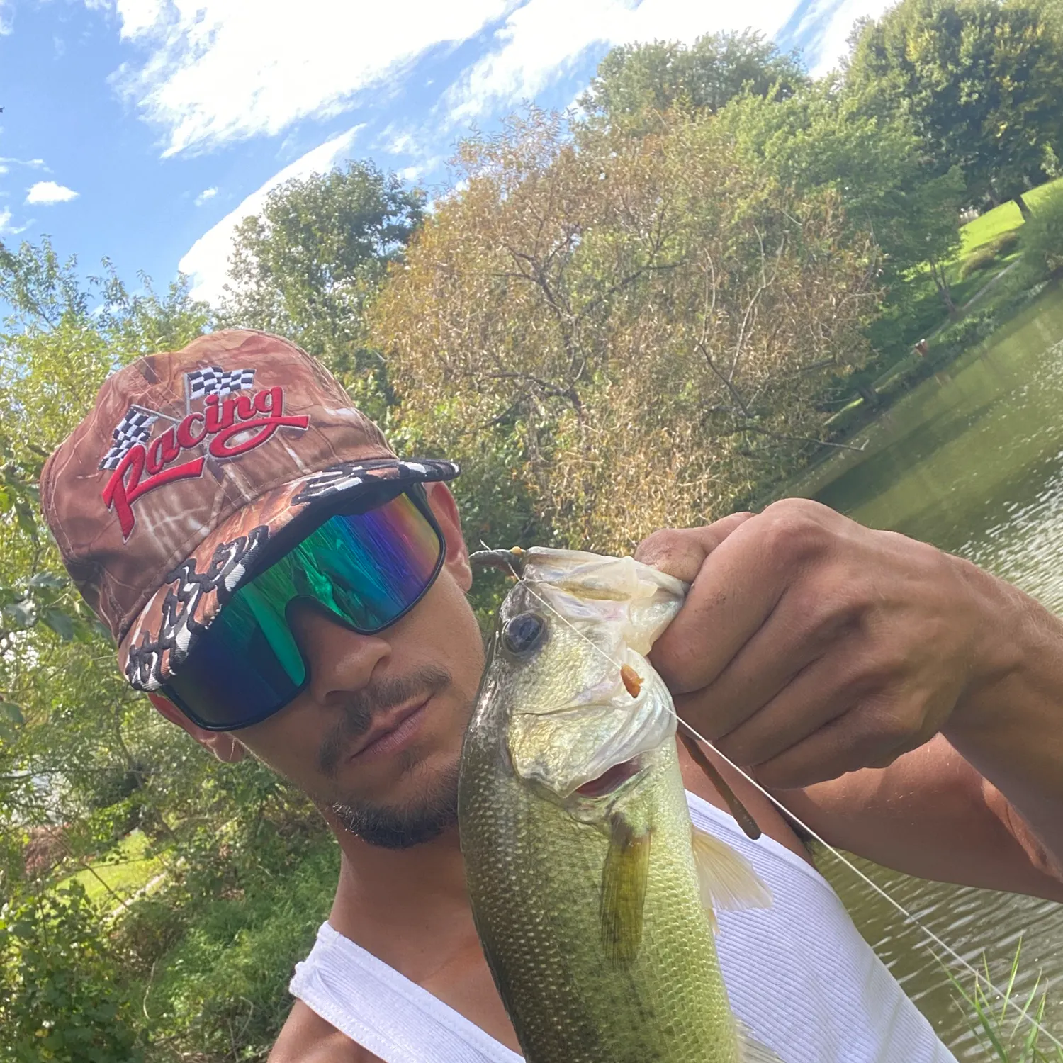 Largemouth bass caught on Fishbrain