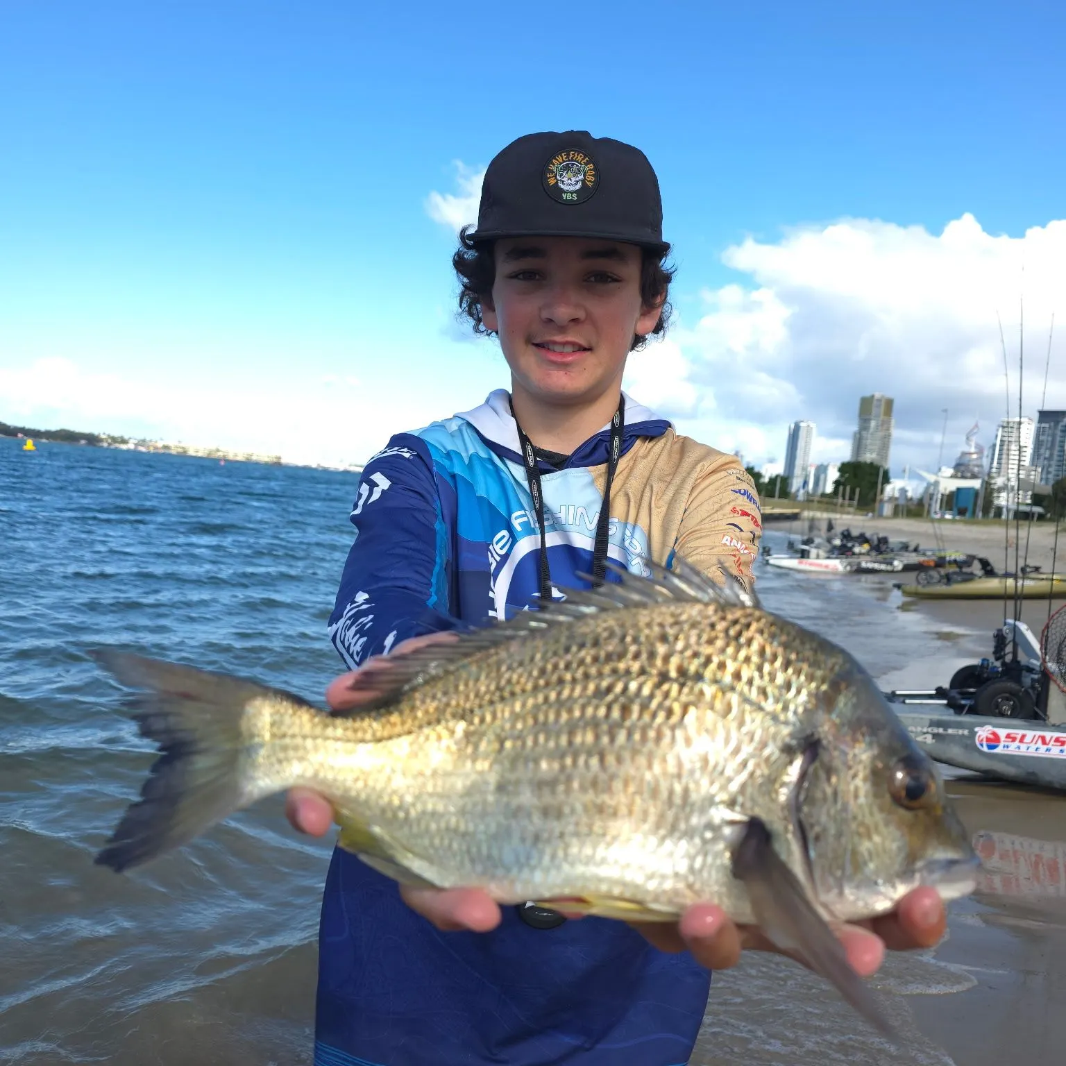Surf bream caught on Fishbrain