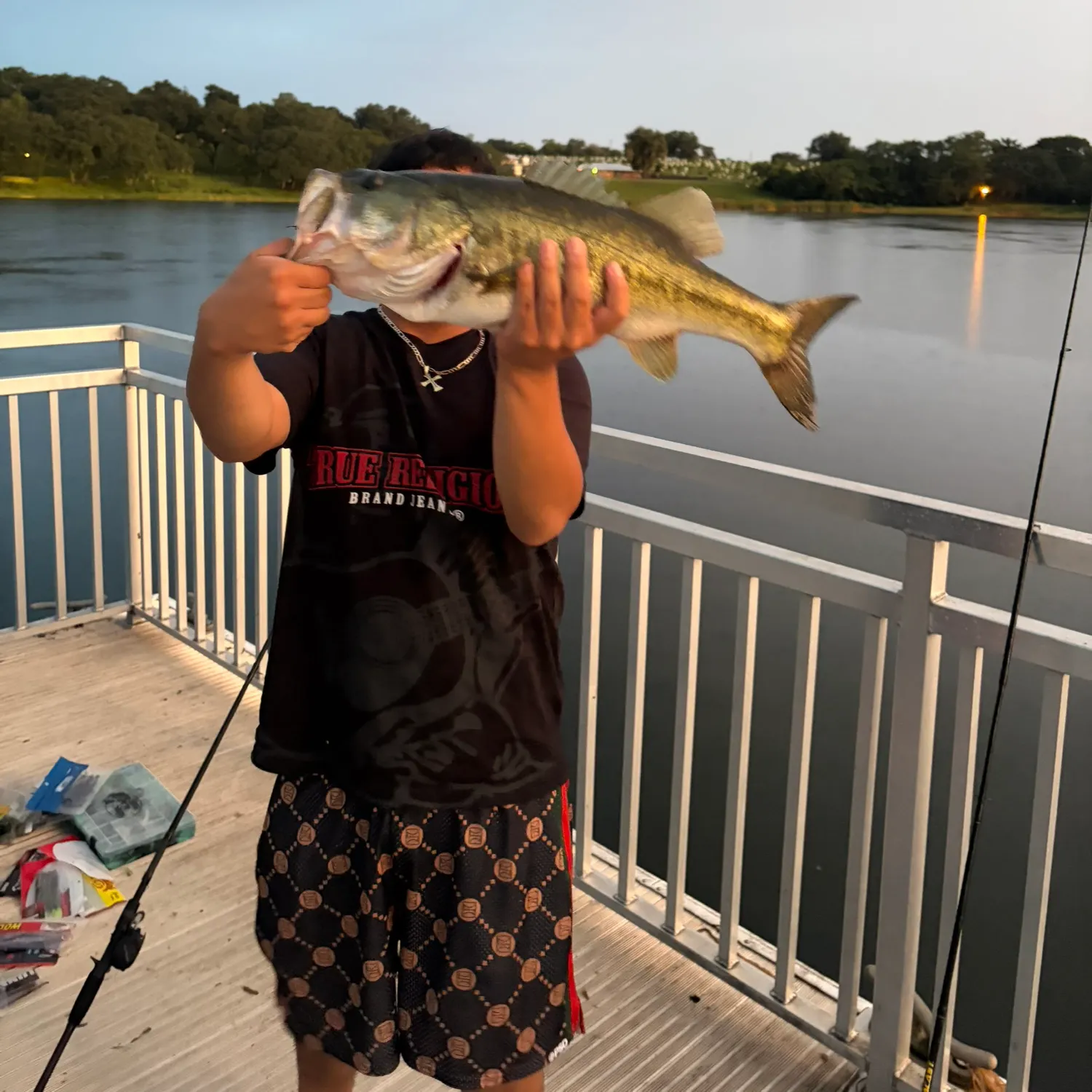 Largemouth bass caught on Fishbrain