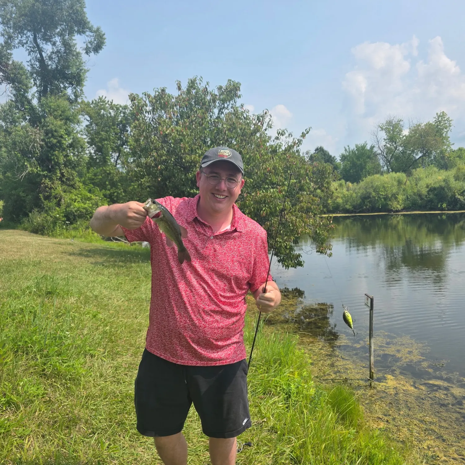 Largemouth bass caught on Fishbrain