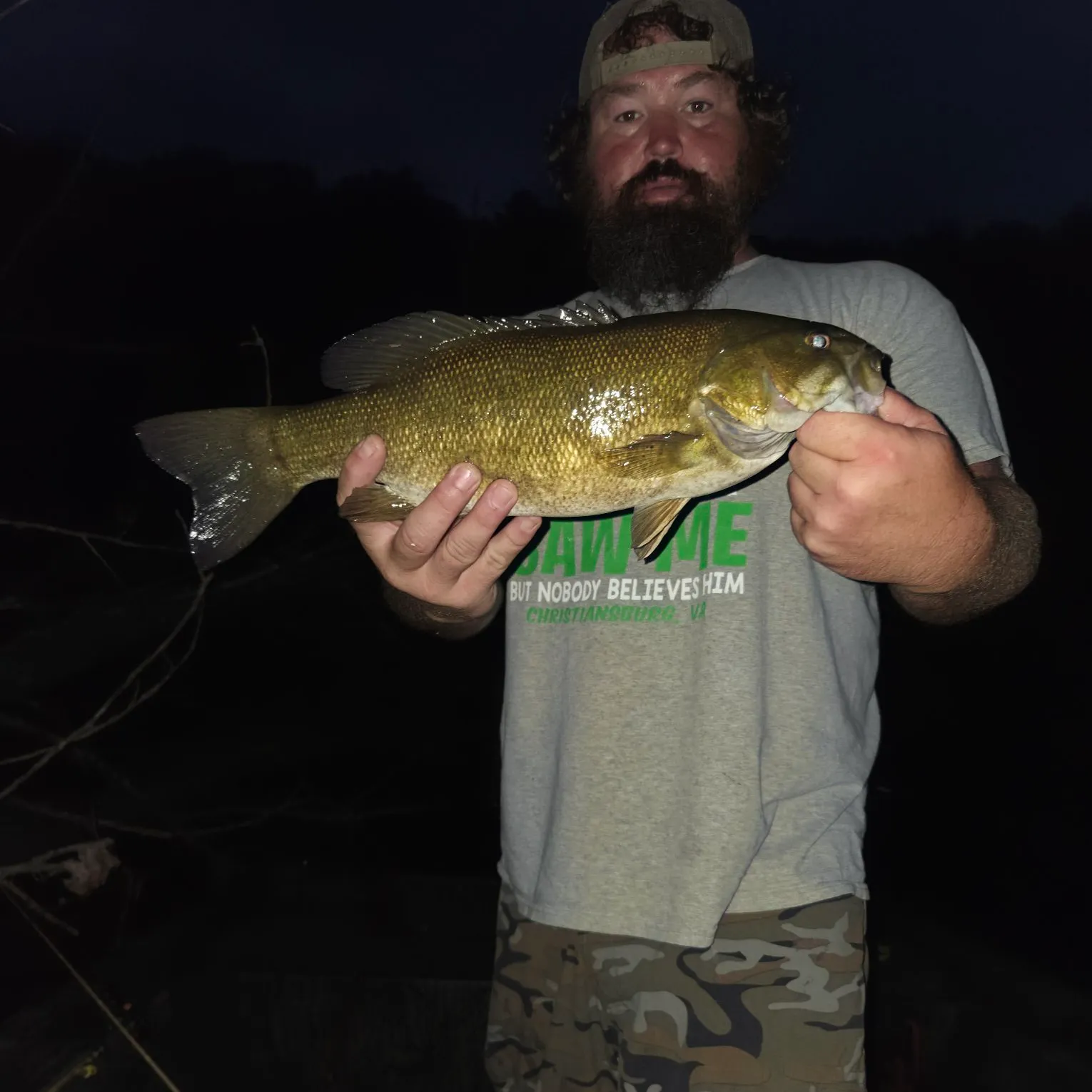 Smallmouth bass caught on Fishbrain