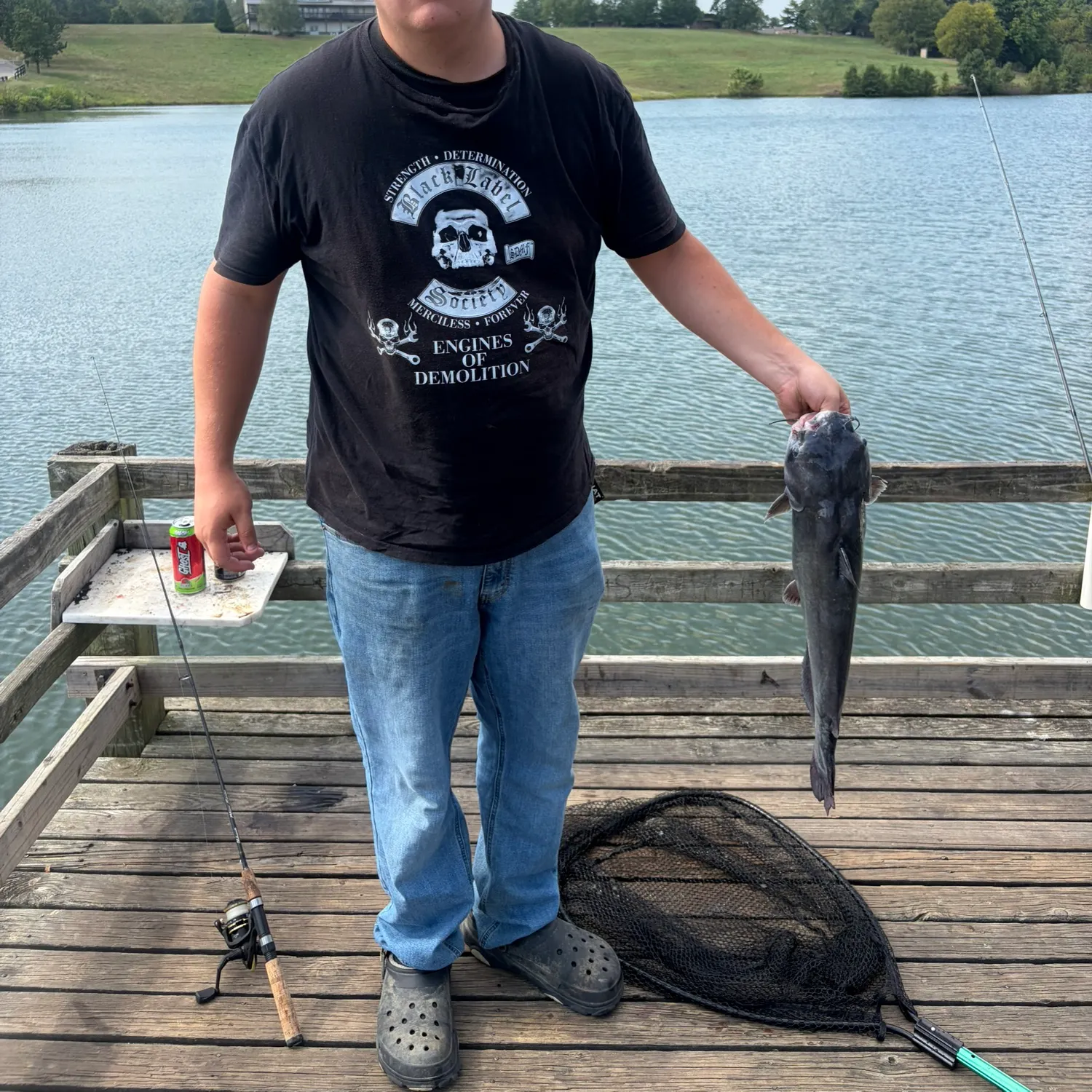 Blue catfish caught on Fishbrain
