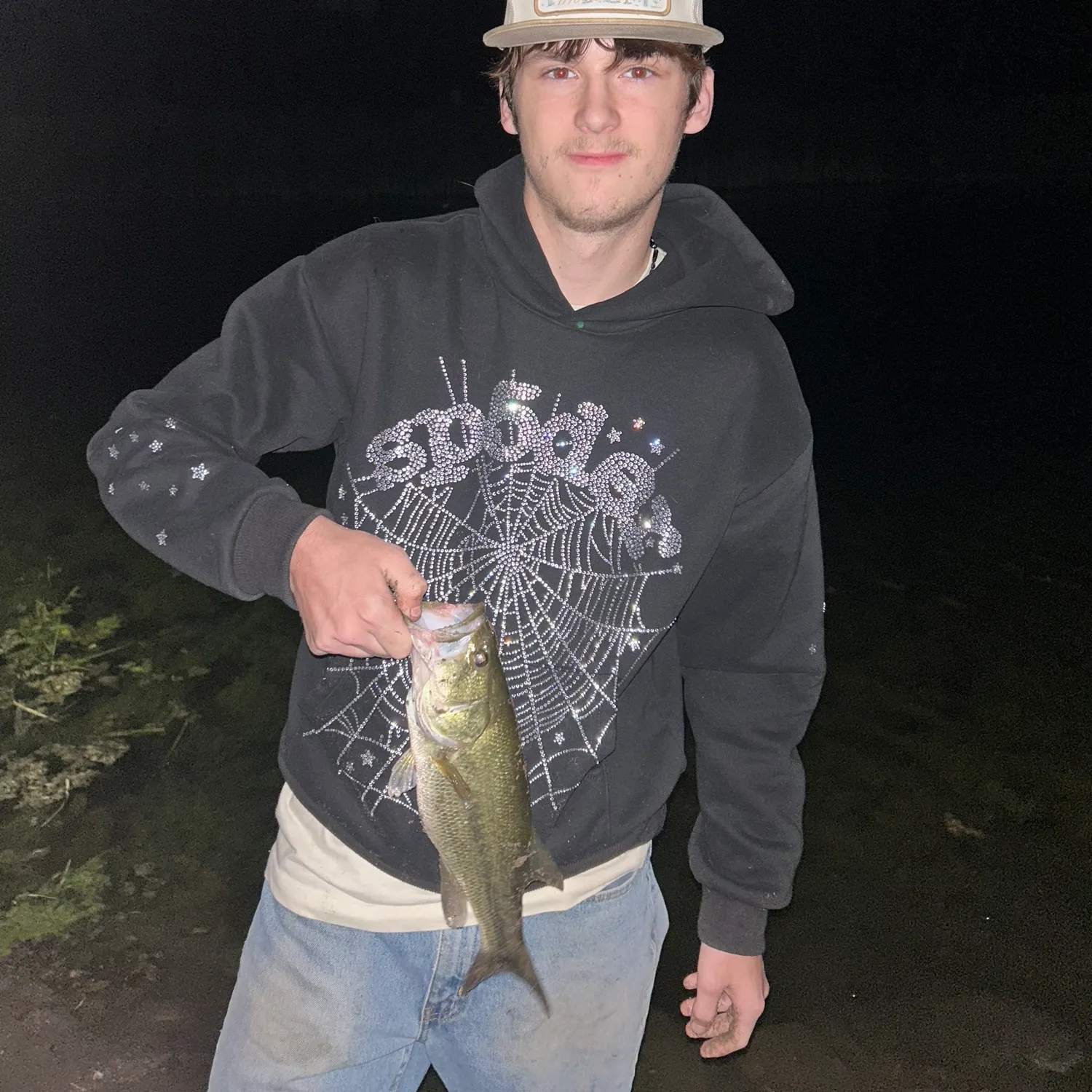 Largemouth bass caught on Fishbrain