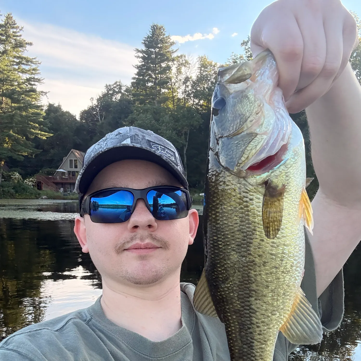 Largemouth bass caught on Fishbrain