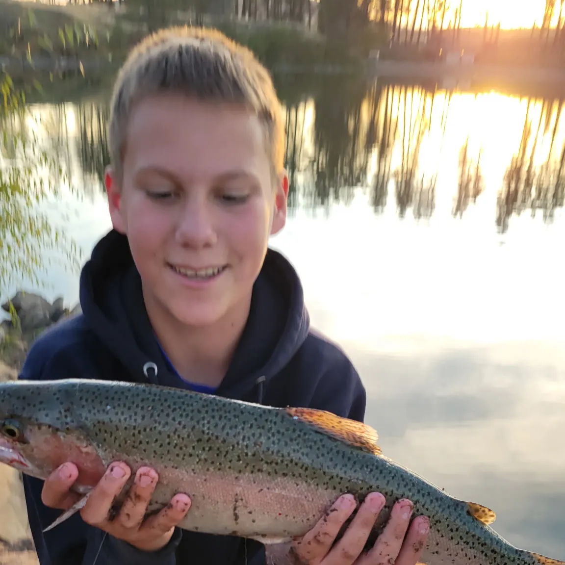 Rainbow trout caught on Fishbrain