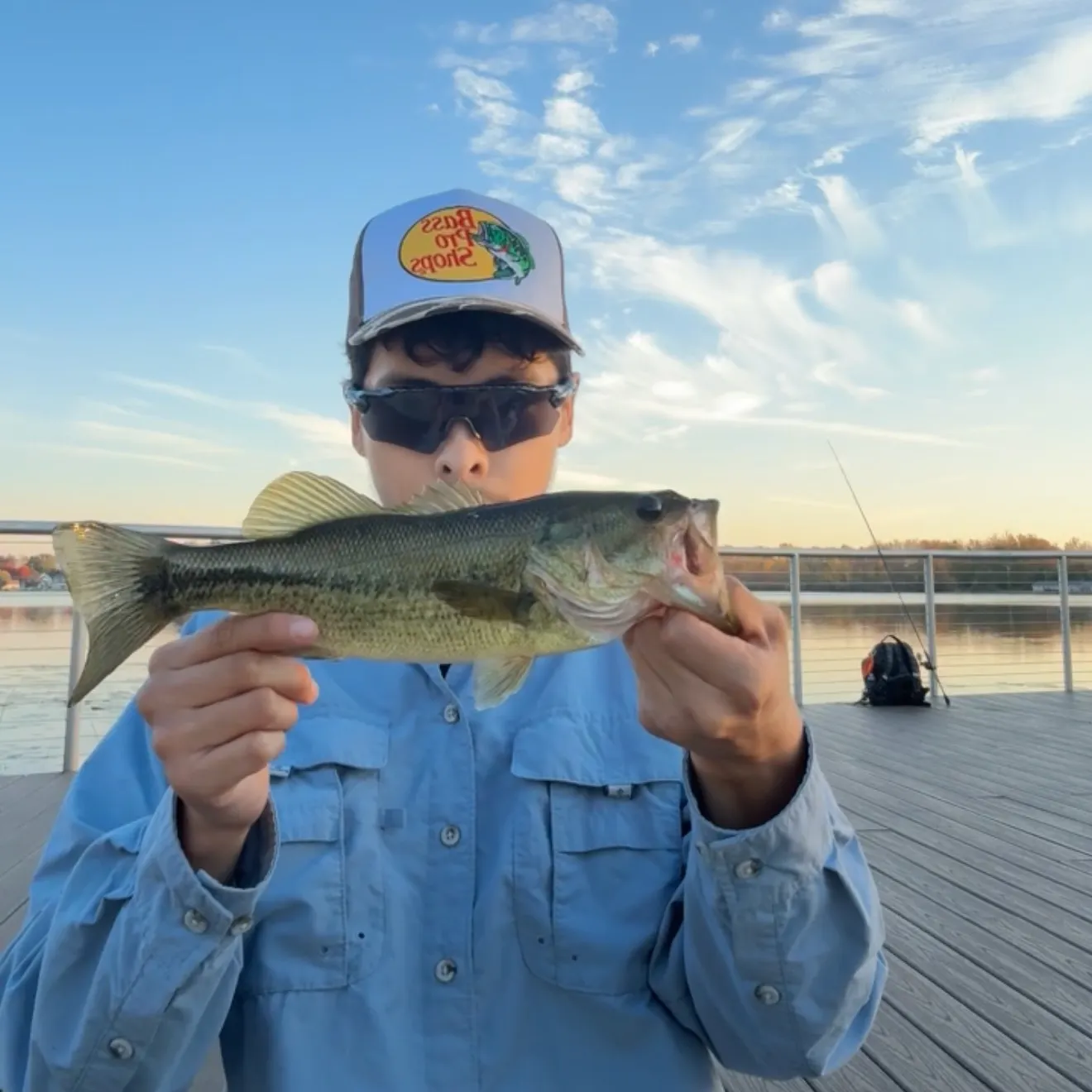 Largemouth bass caught on Fishbrain