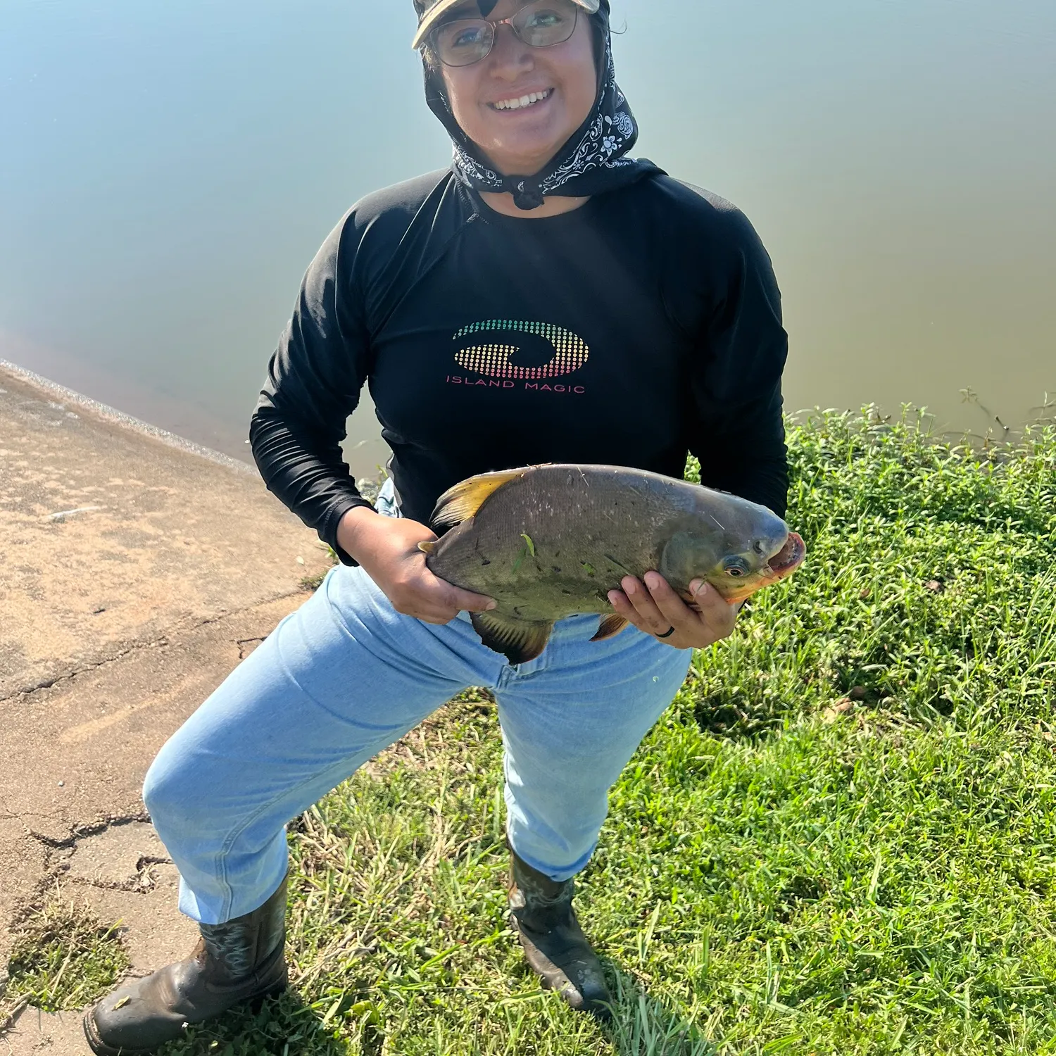 The most recent Red-bellied pacu catches on Fishbrain