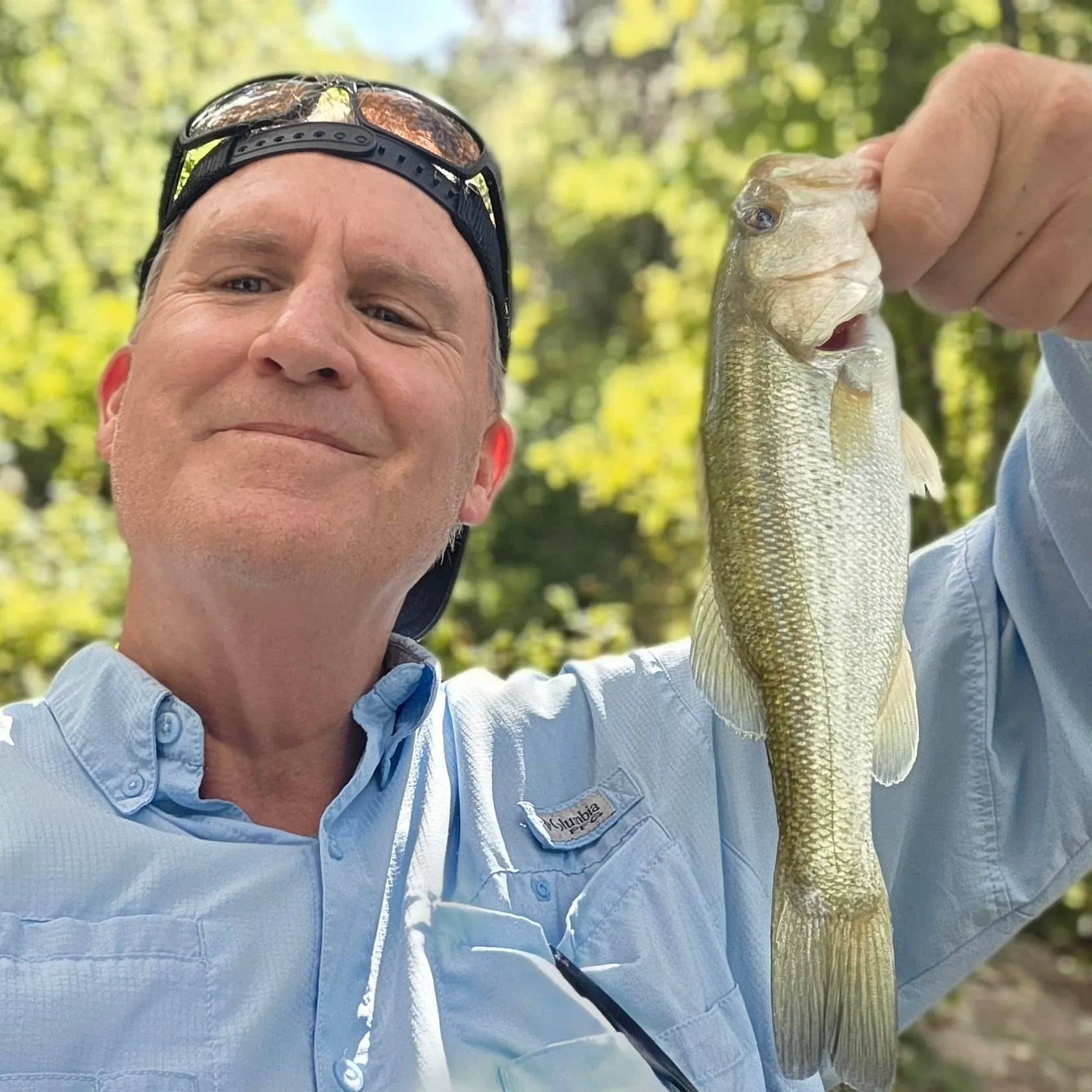 Largemouth bass caught on Fishbrain