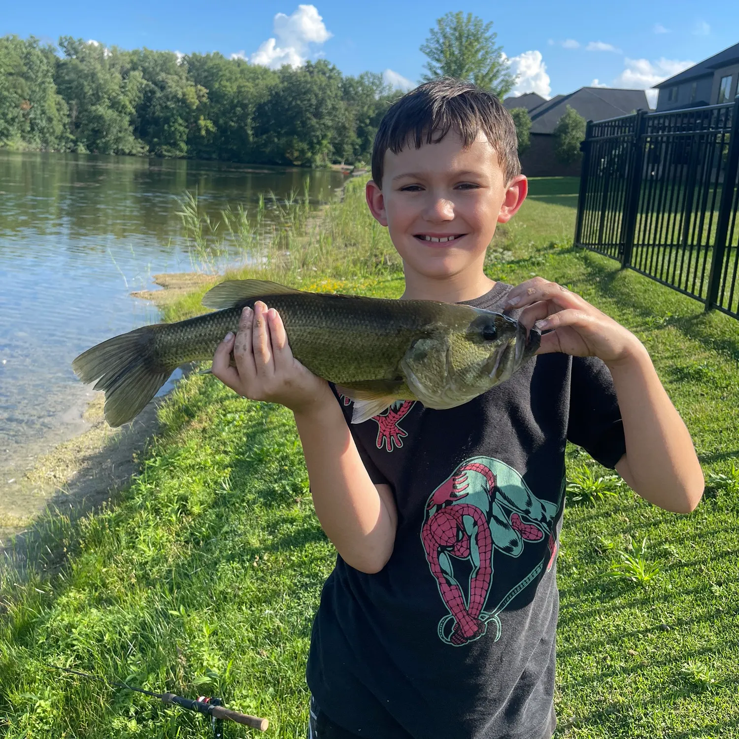 Largemouth bass caught on Fishbrain