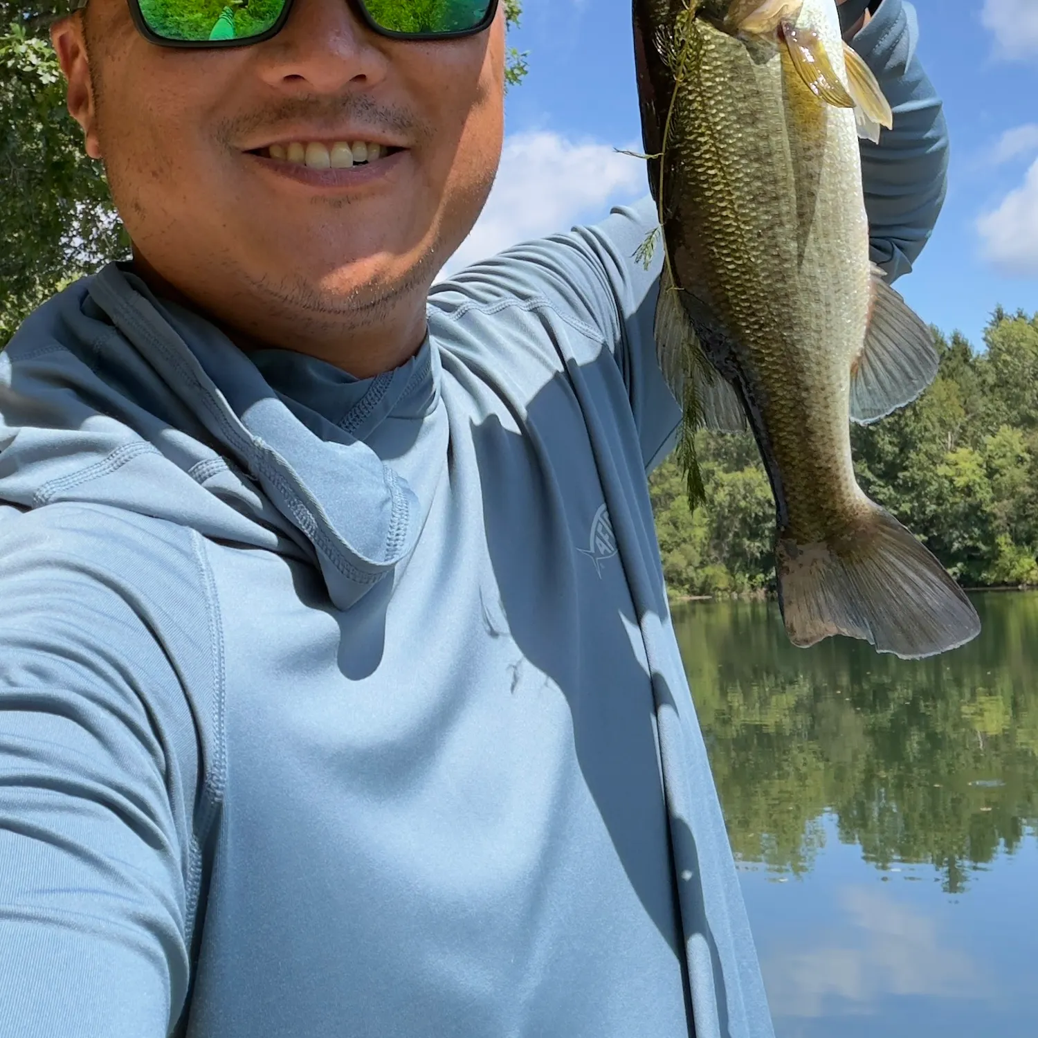 Largemouth bass caught on Fishbrain