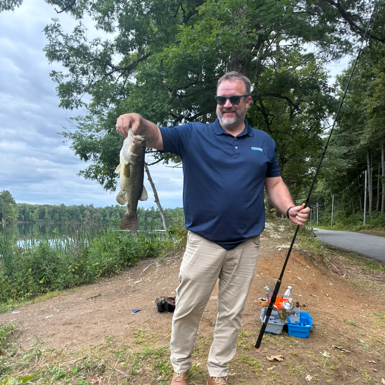 Largemouth bass caught on Fishbrain