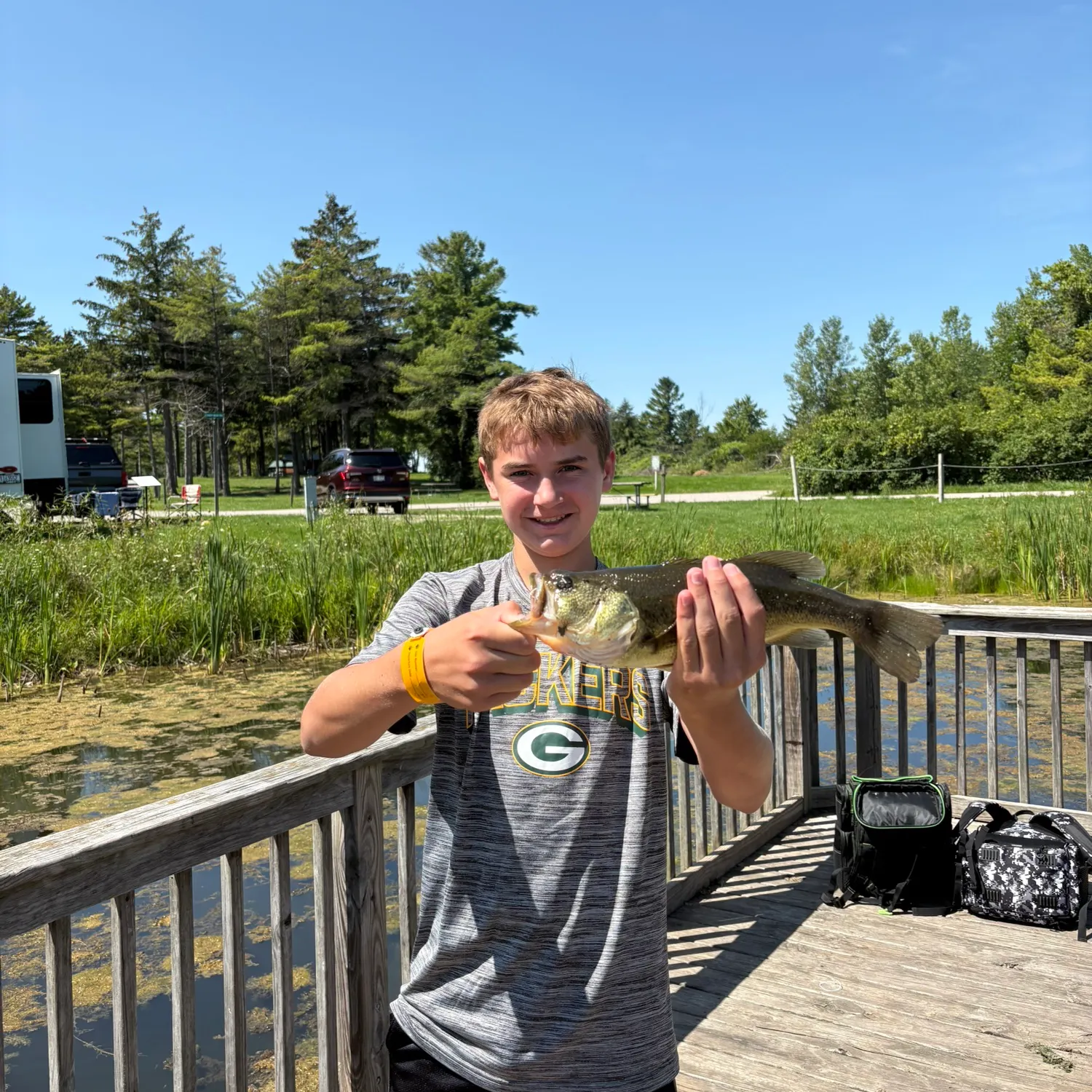 Largemouth bass caught on Fishbrain