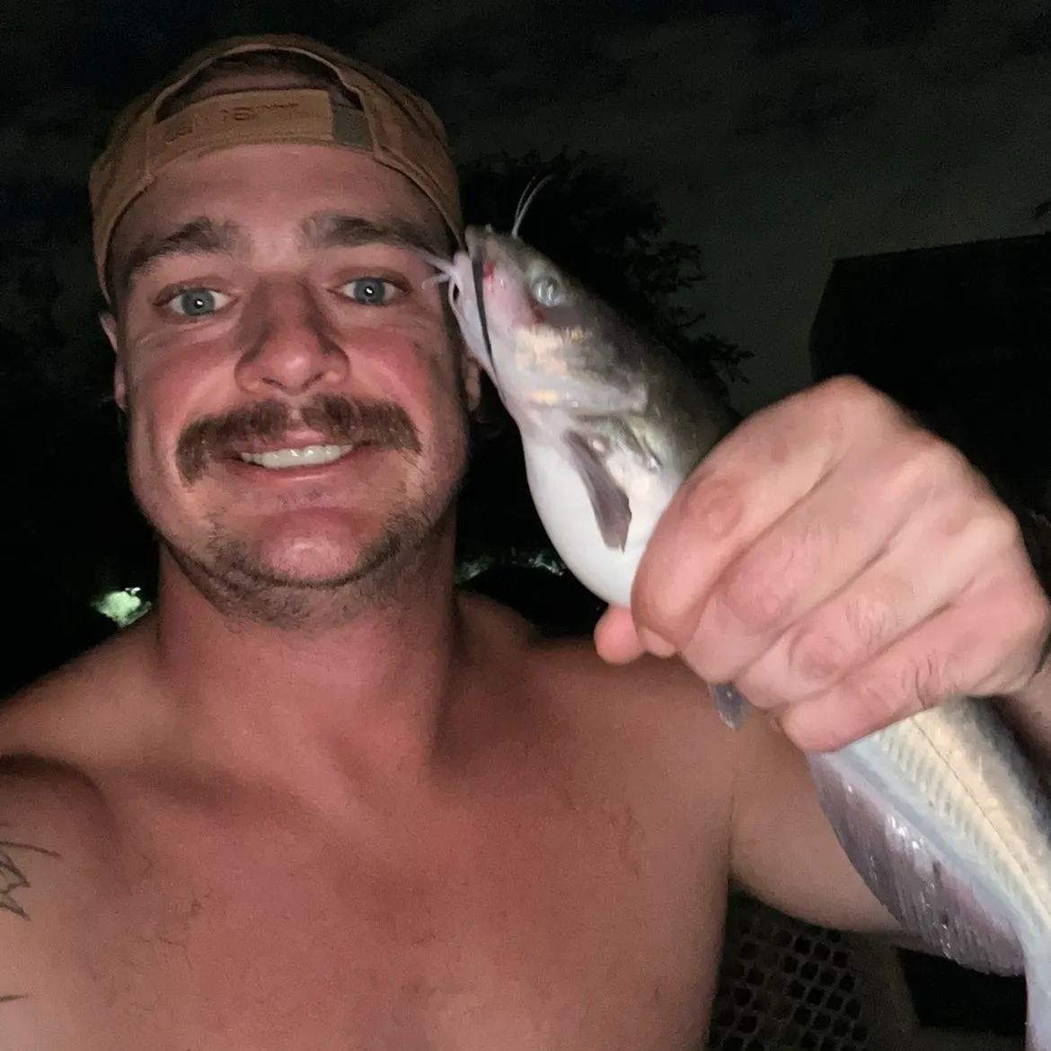 Channel catfish caught on Fishbrain