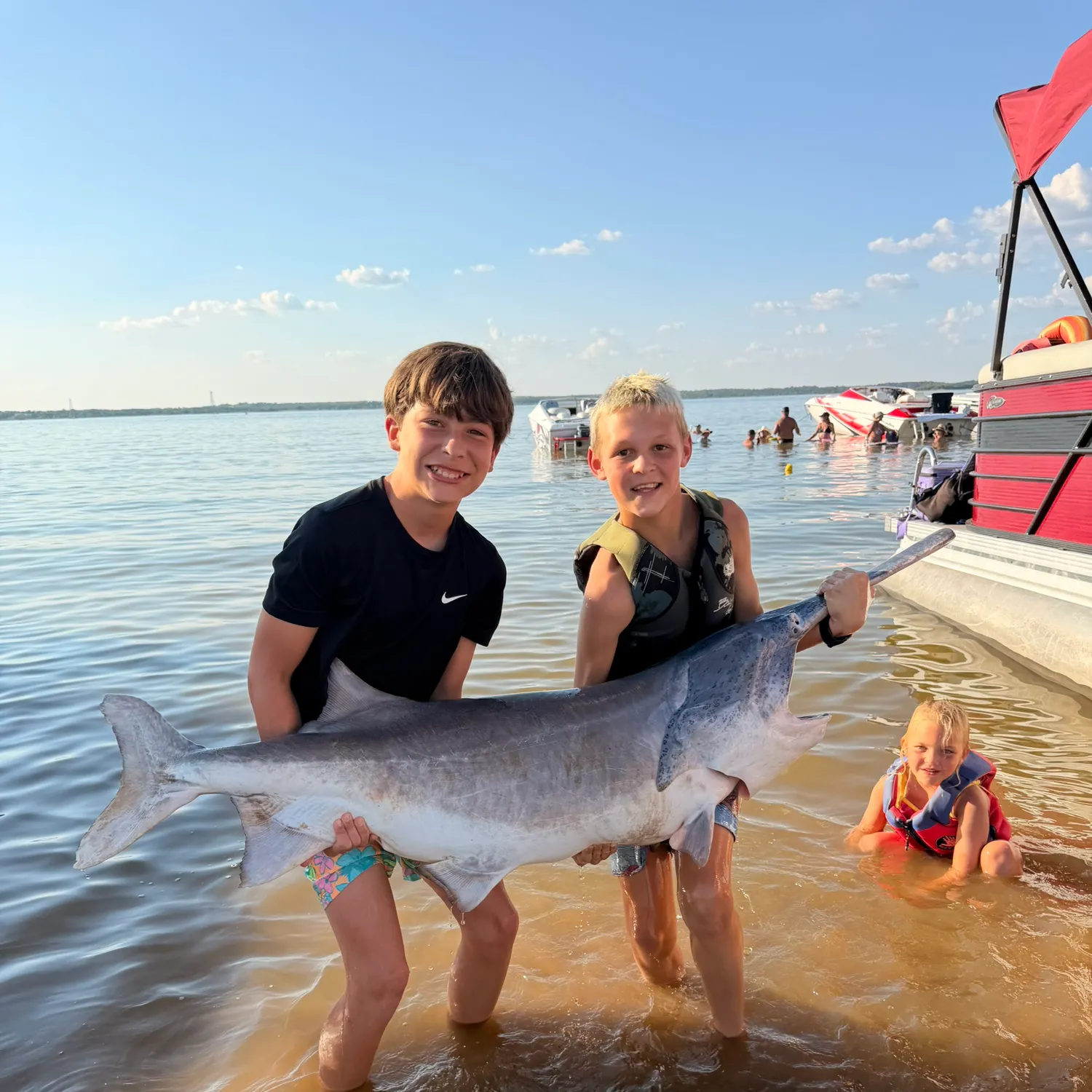 Paddlefish caught on Fishbrain