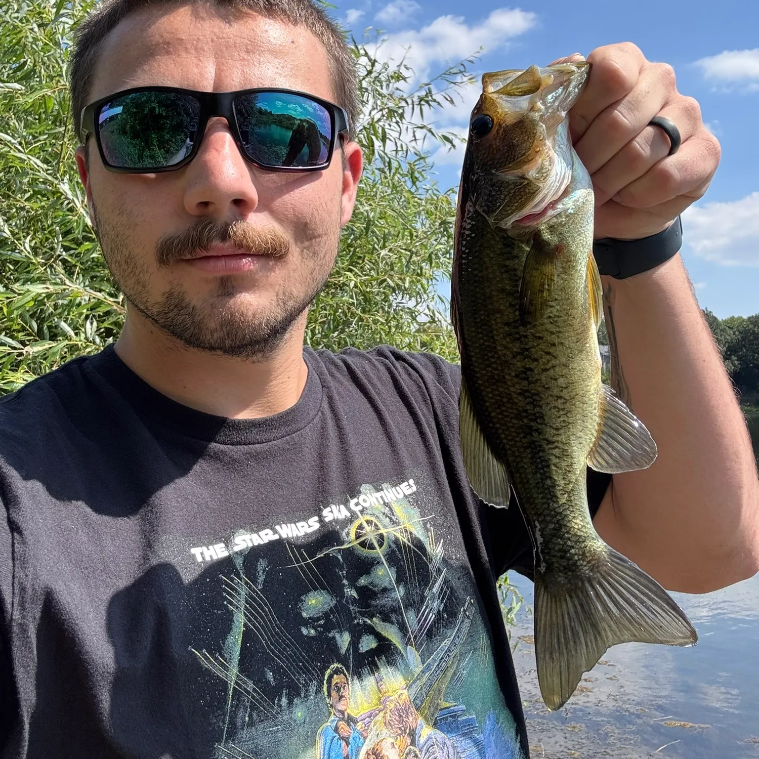 Largemouth bass caught on Fishbrain