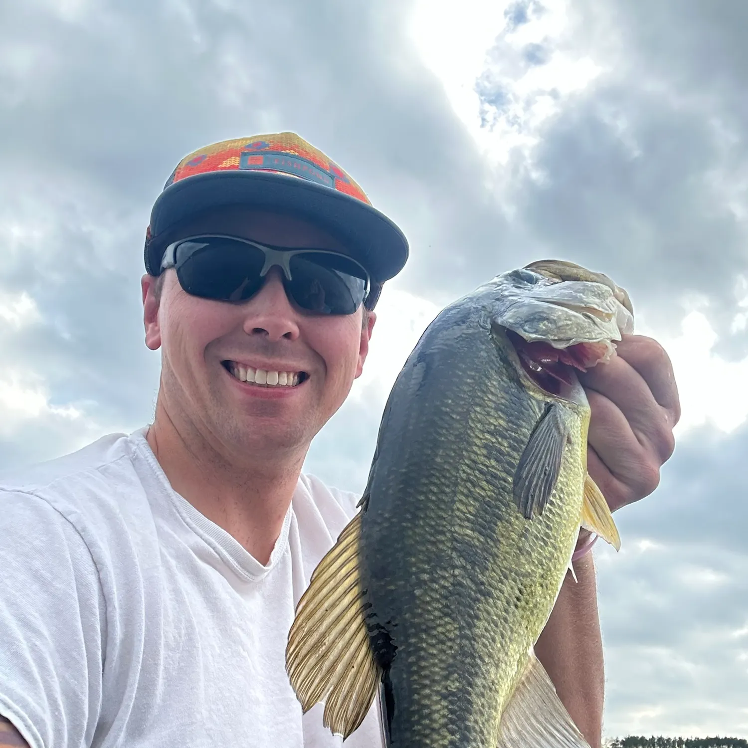 Largemouth bass caught on Fishbrain