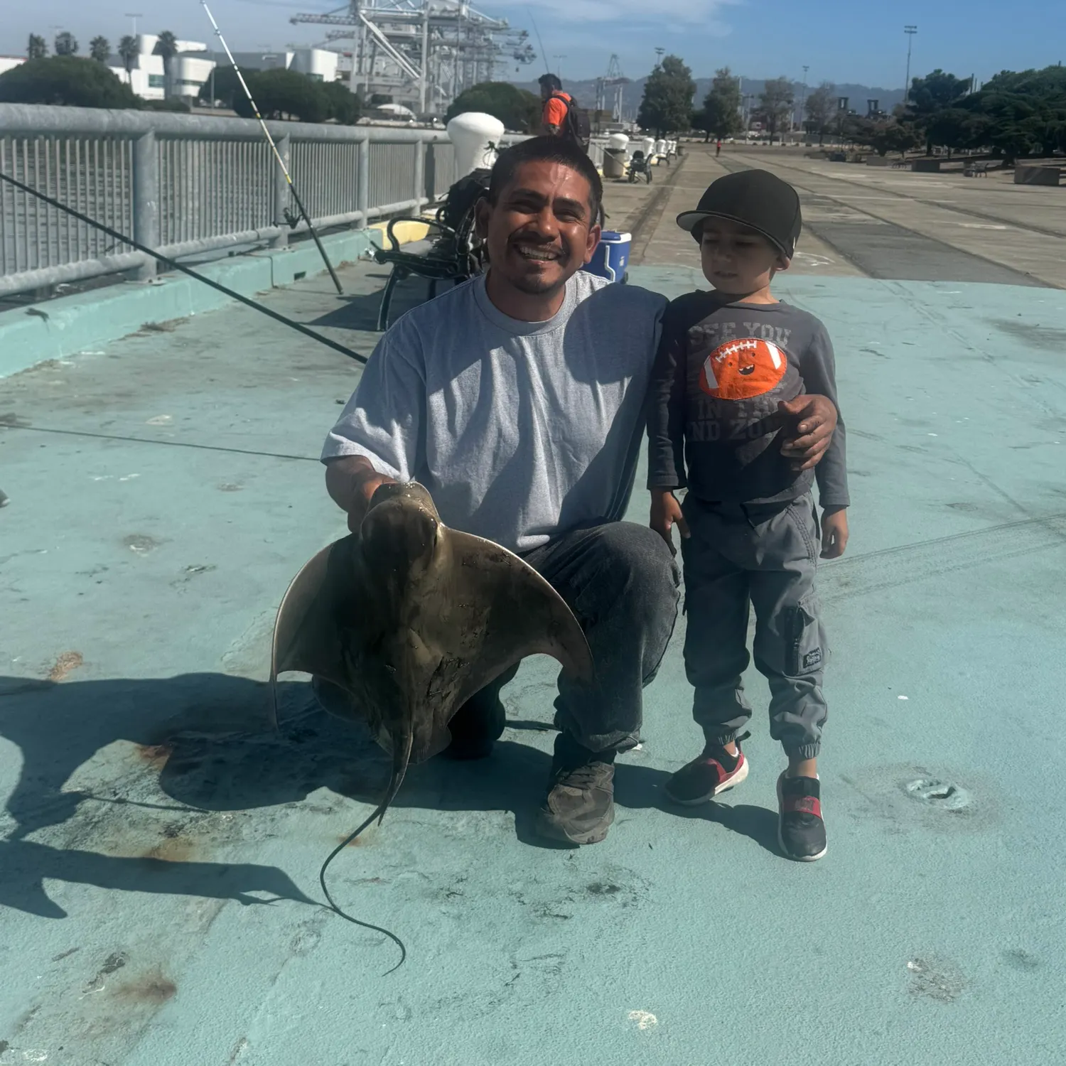 Bat eagle ray caught on Fishbrain