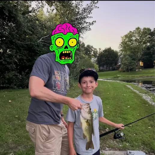 Largemouth bass caught on Fishbrain