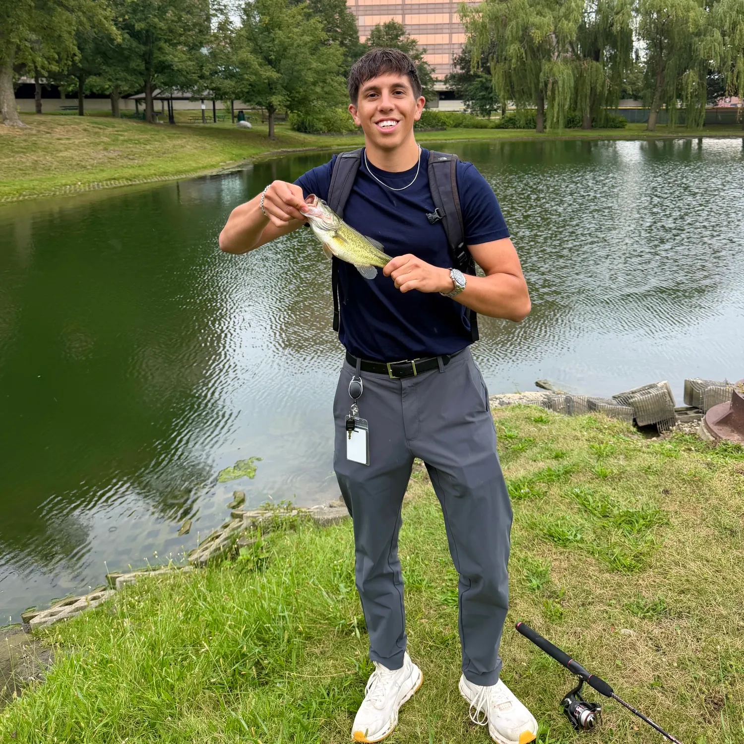 Largemouth bass caught on Fishbrain