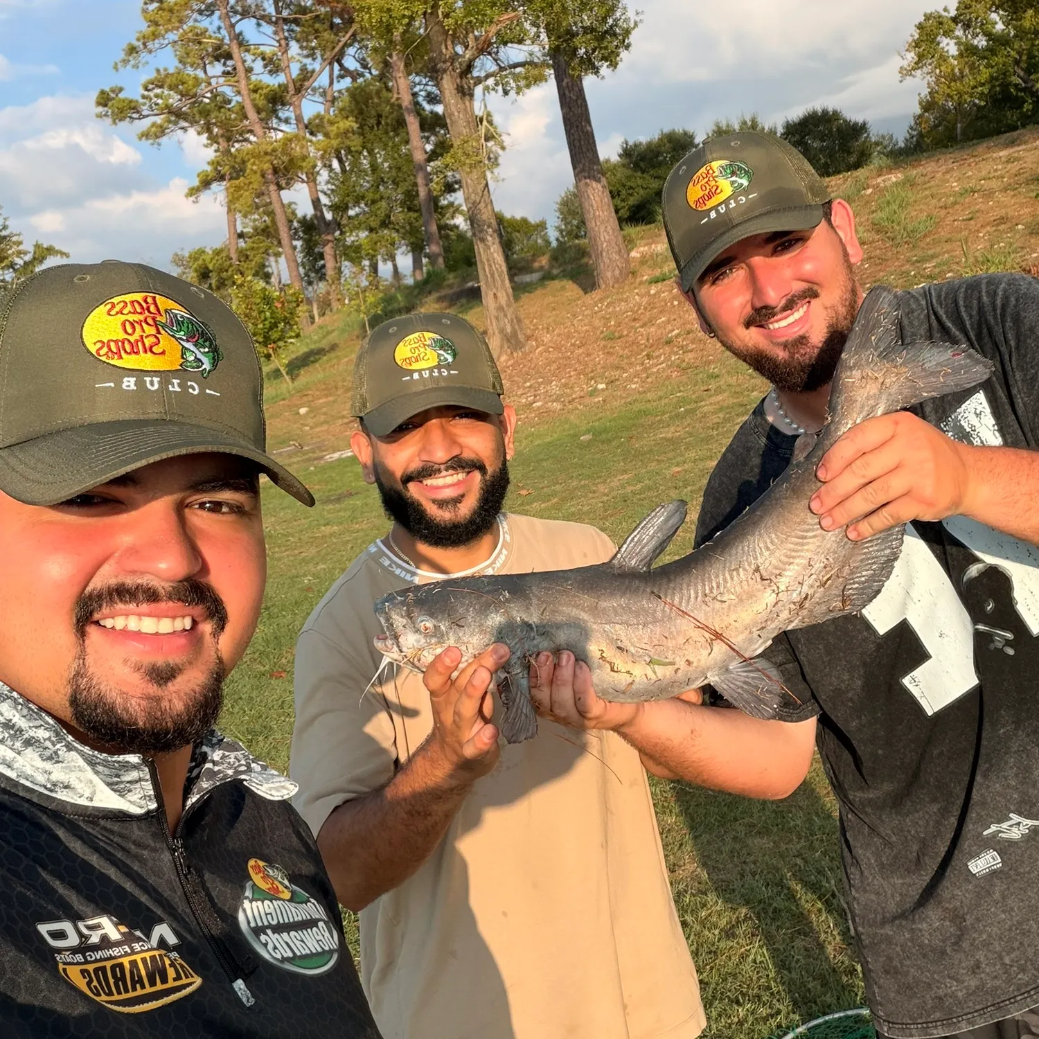 Blue catfish caught on Fishbrain