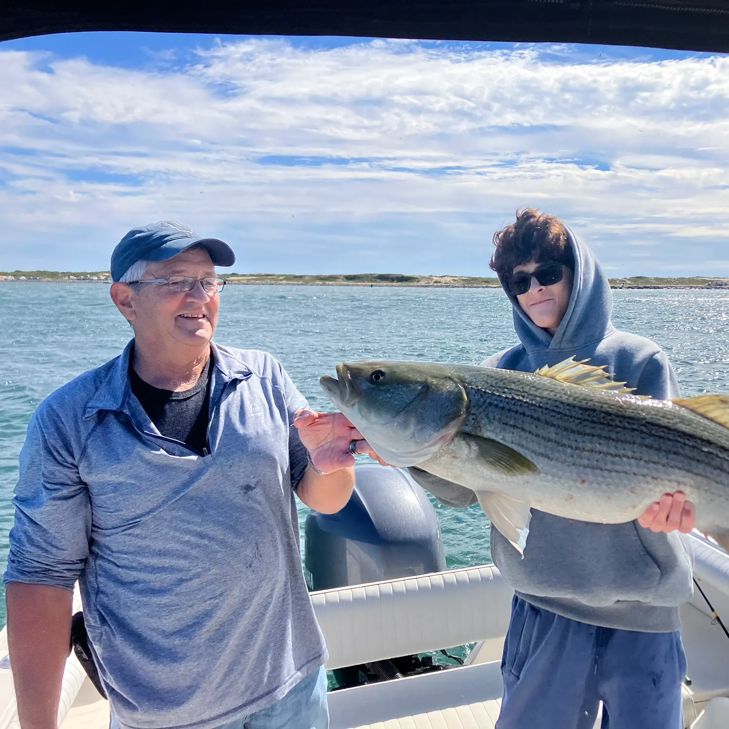 Striped bass caught on Fishbrain