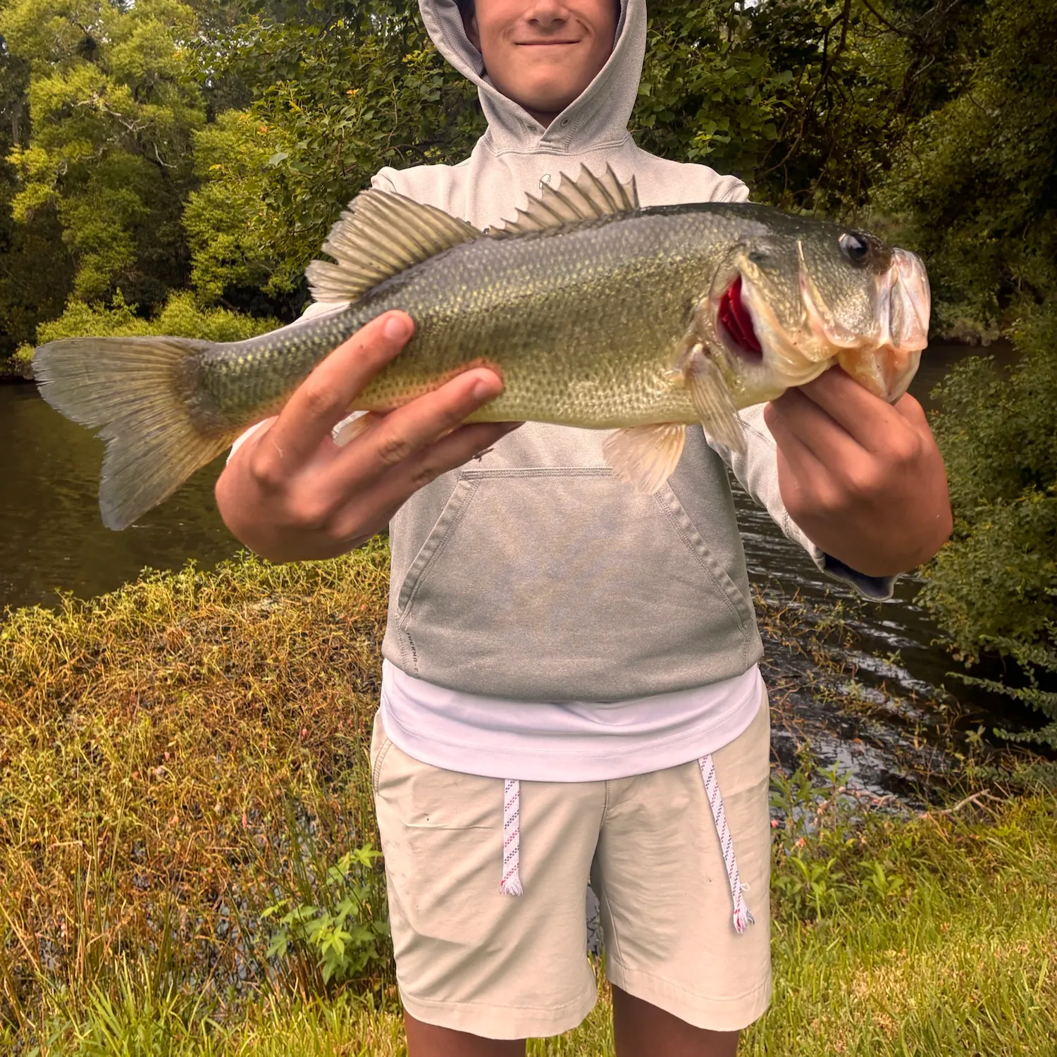 Largemouth bass caught on Fishbrain