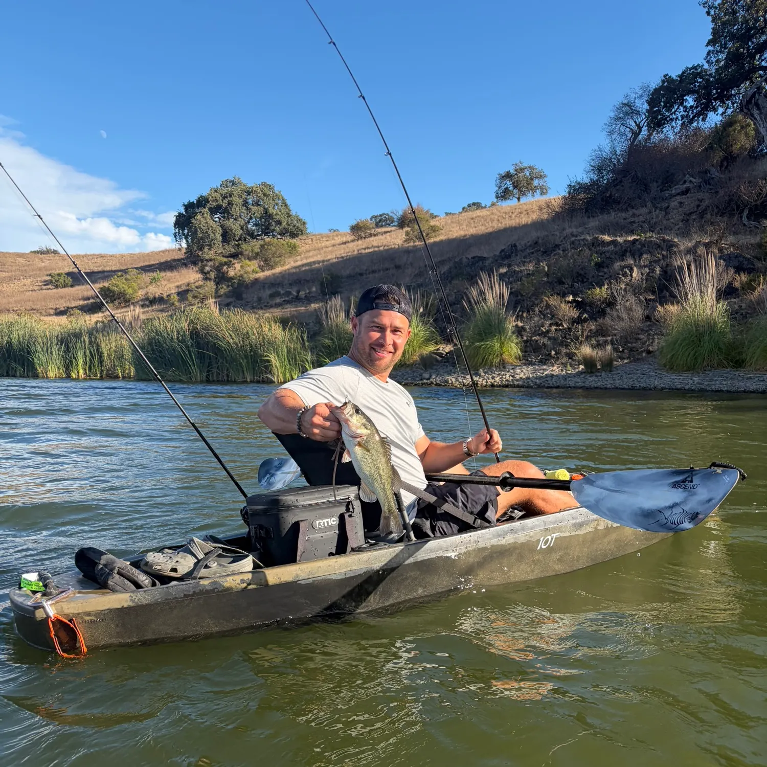 Largemouth bass caught on Fishbrain
