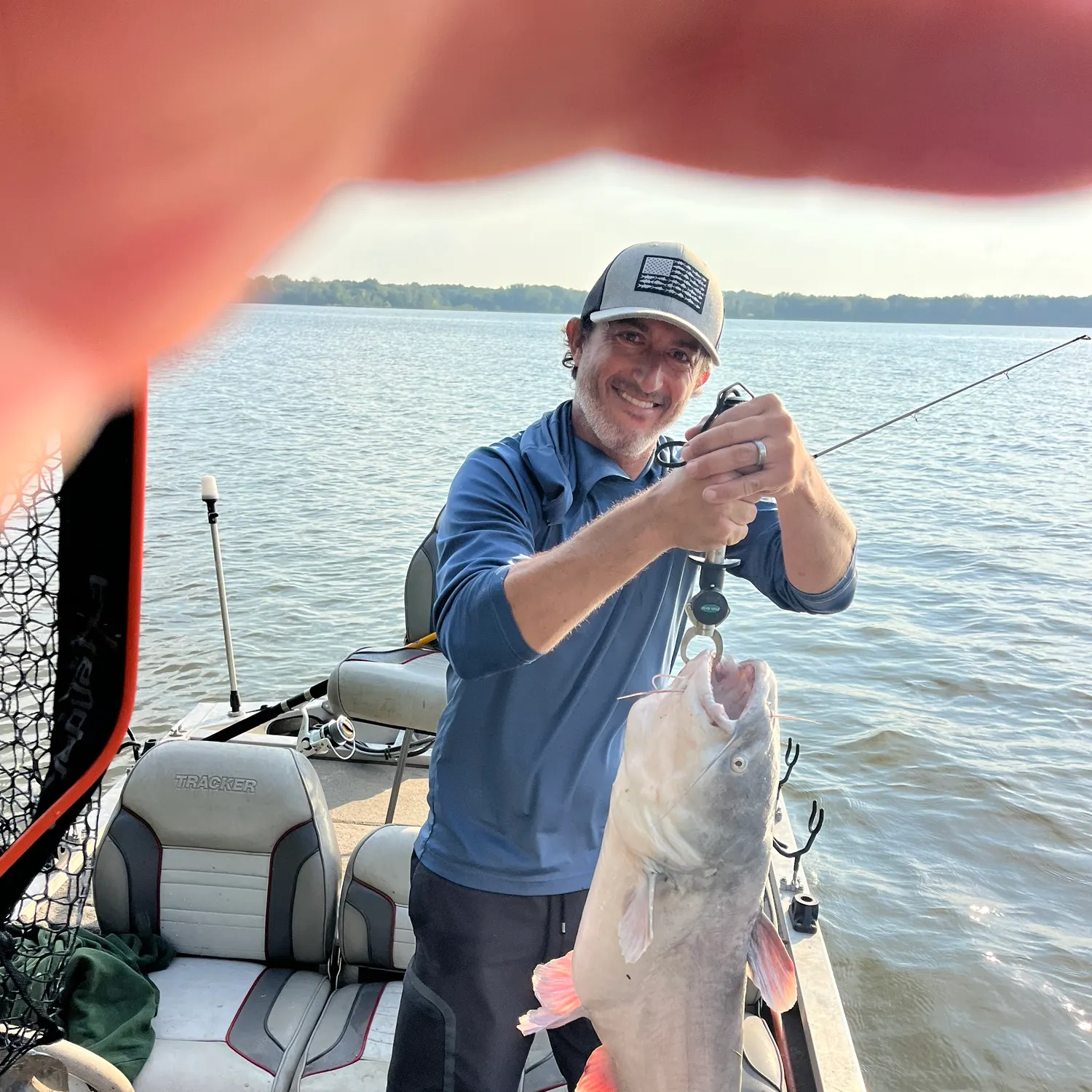 Blue catfish caught on Fishbrain