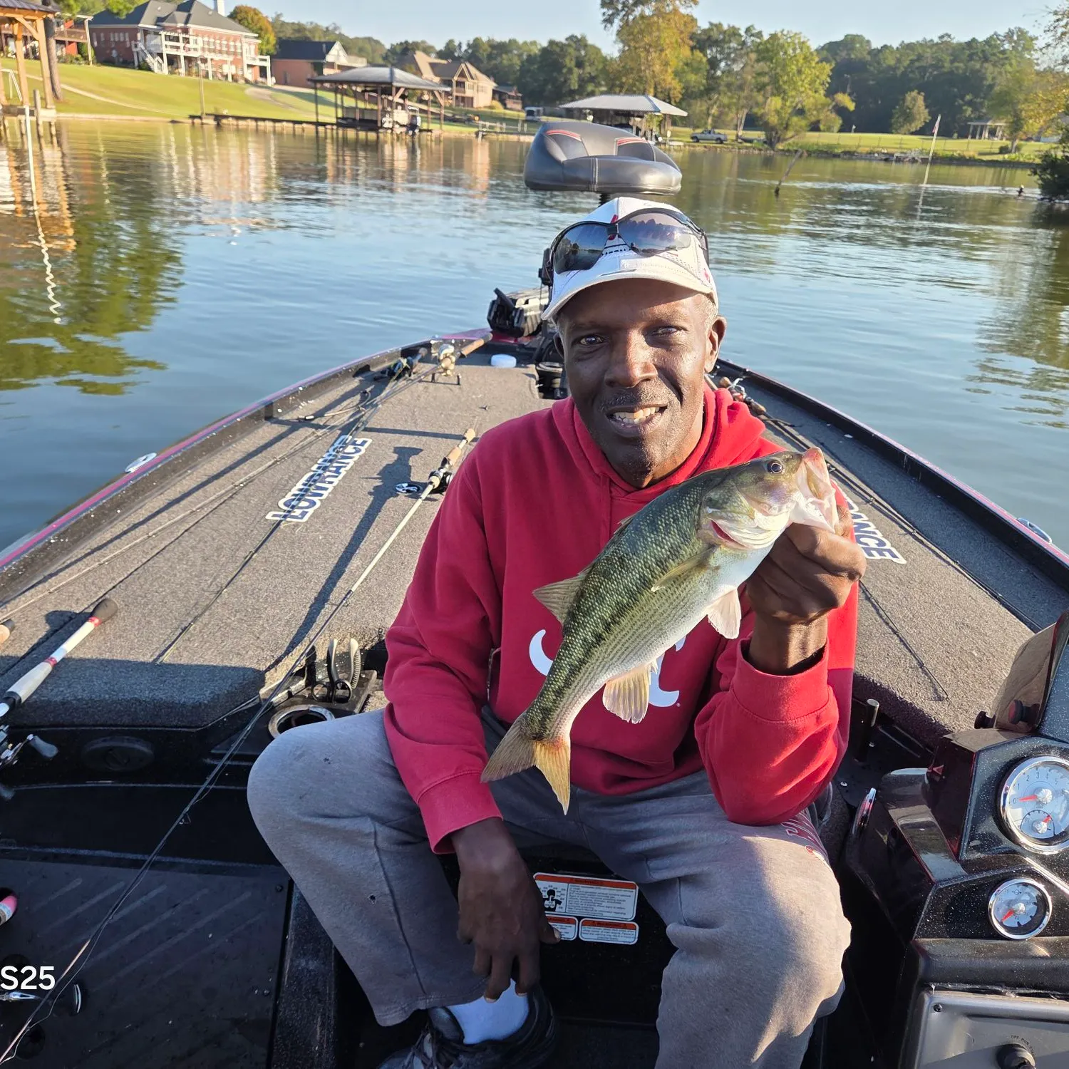 Spotted bass caught on Fishbrain