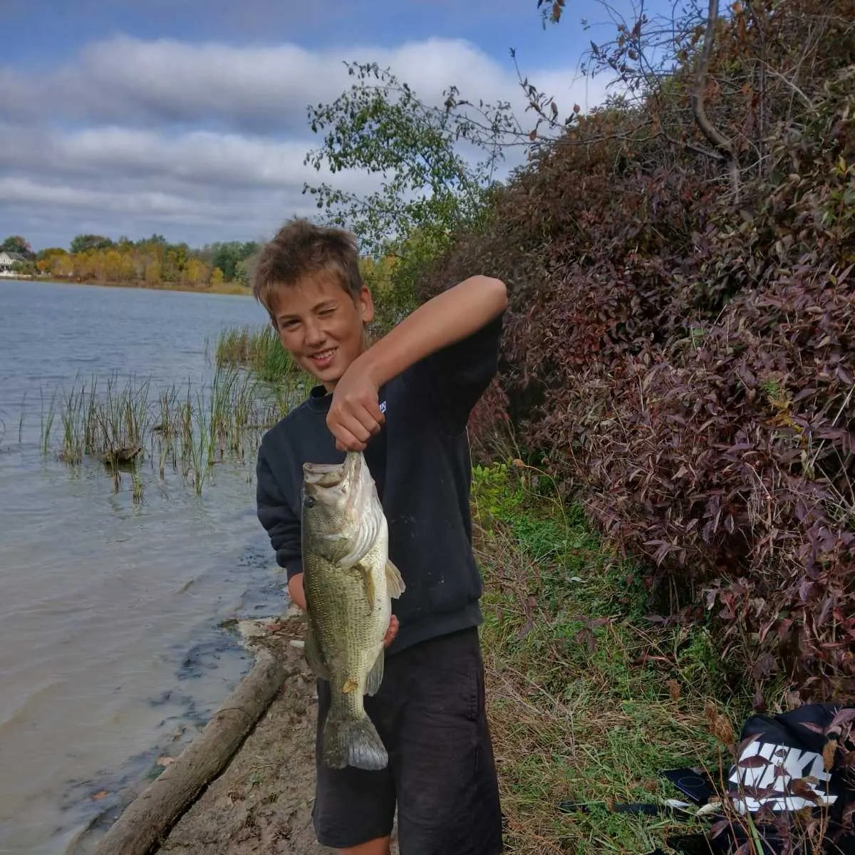 Largemouth bass caught on Fishbrain