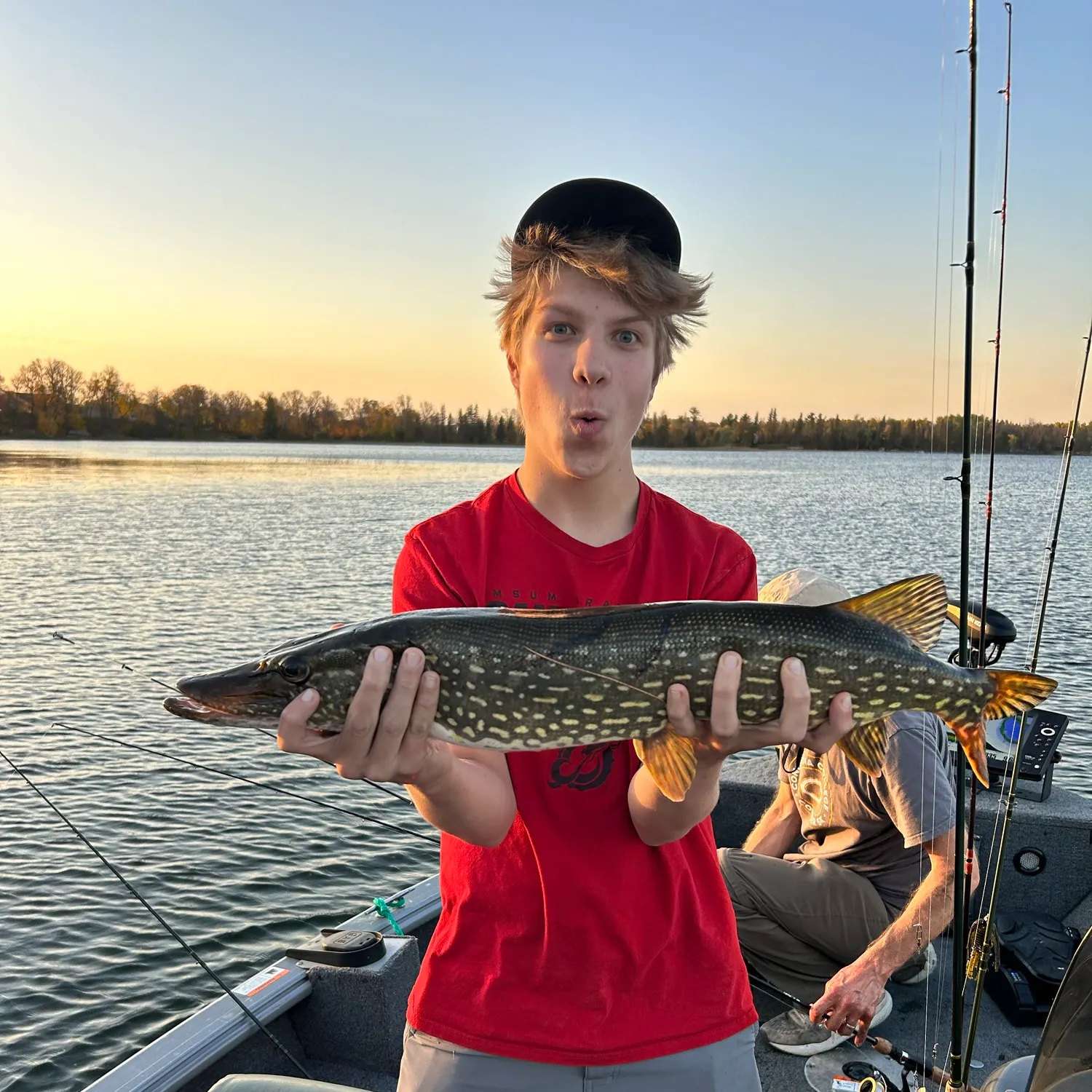 Northern pike caught on Fishbrain