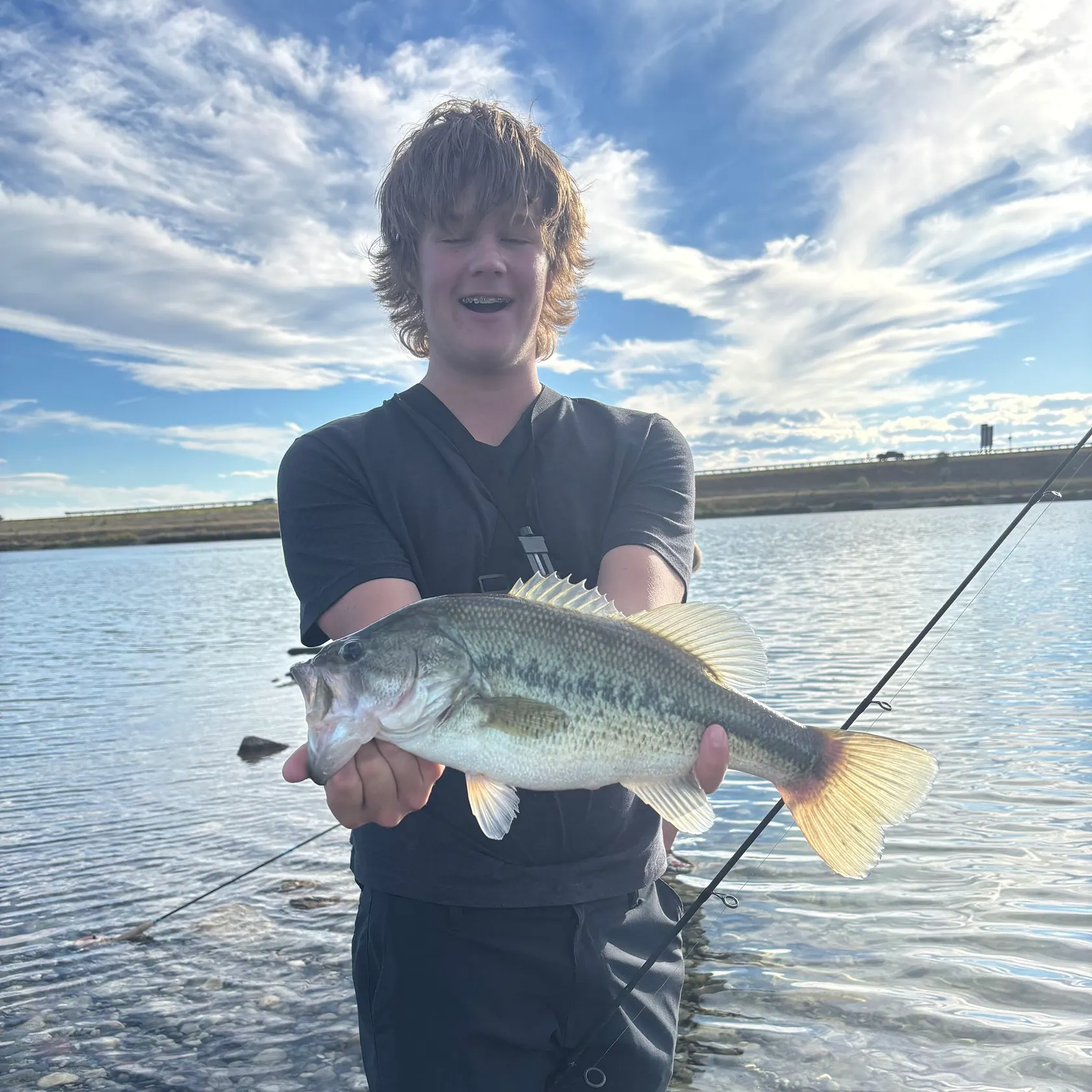 Largemouth bass caught on Fishbrain