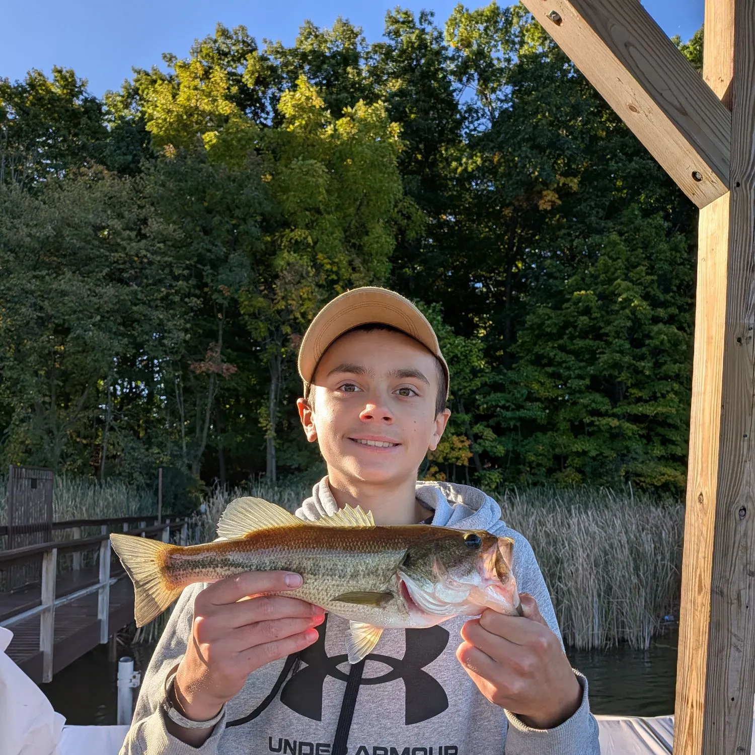 Largemouth bass caught on Fishbrain