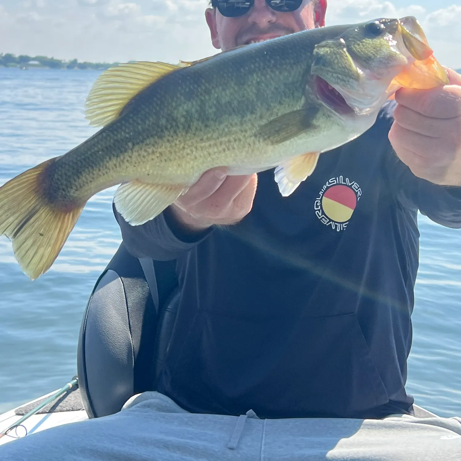 Largemouth bass caught on Fishbrain