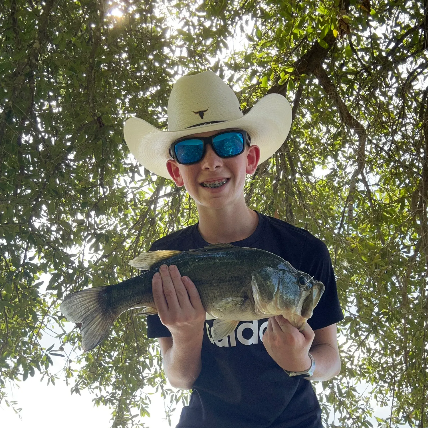 Largemouth bass caught on Fishbrain