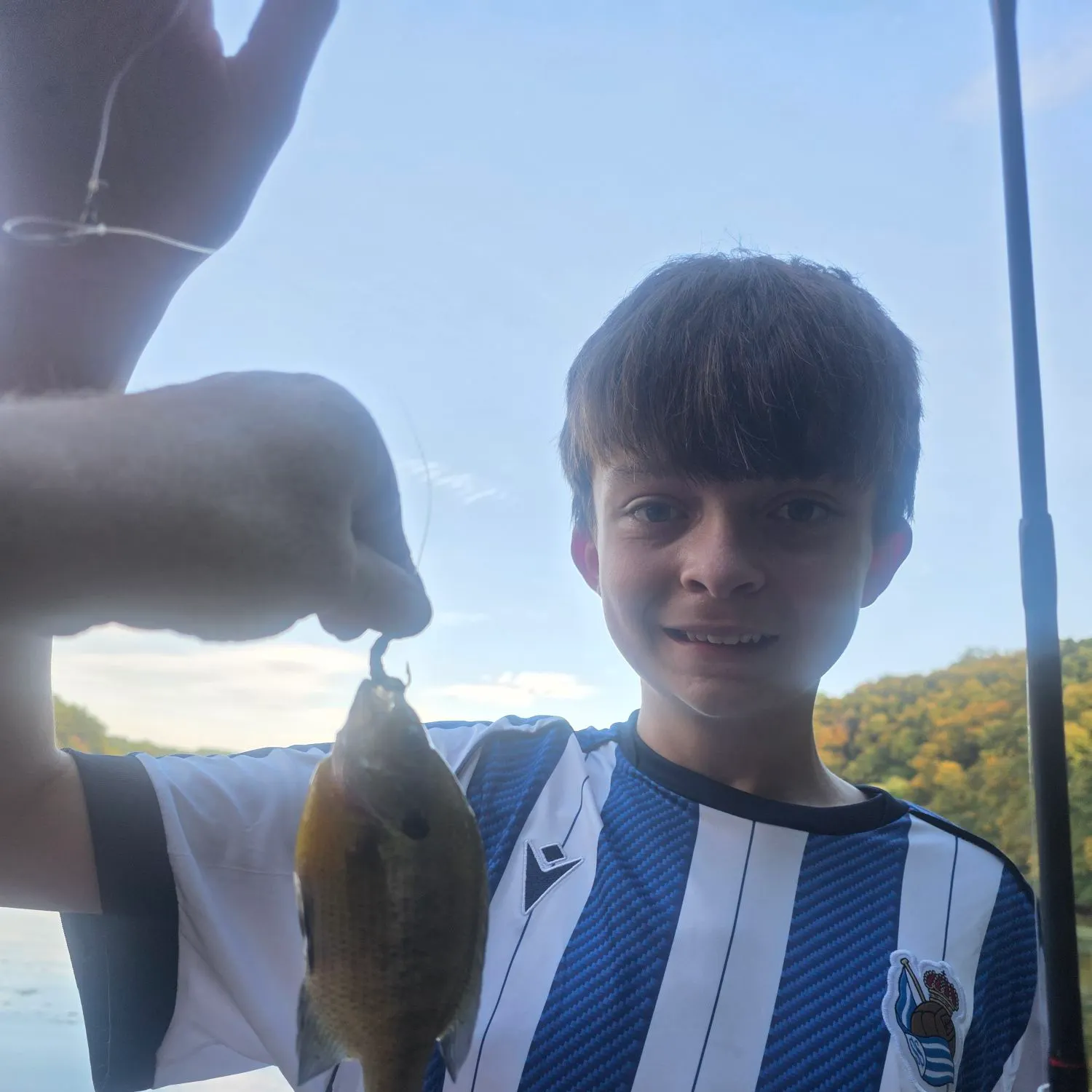 Green sunfish caught on Fishbrain