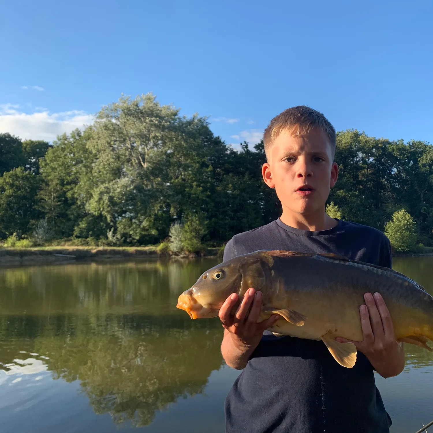 Leather carp caught on Fishbrain