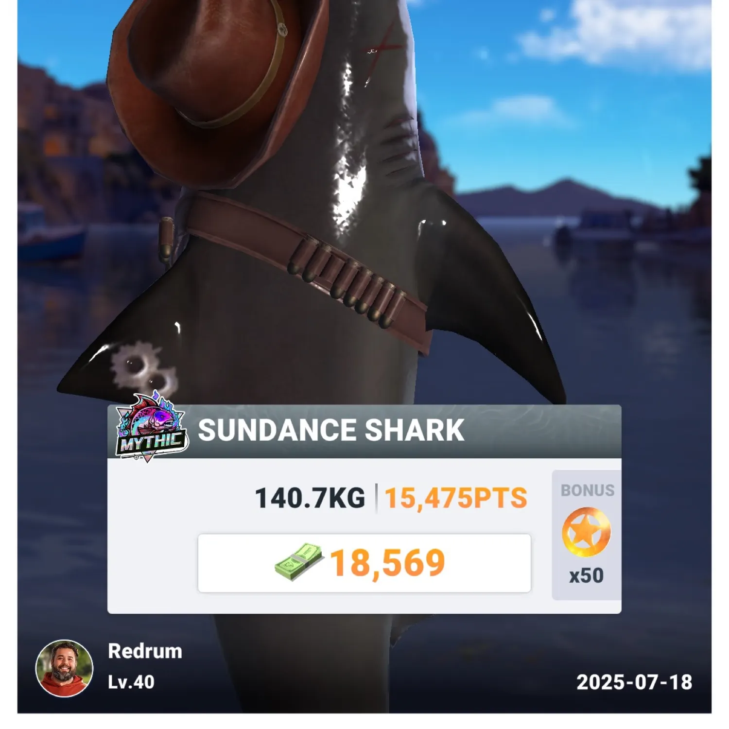 recently logged catches