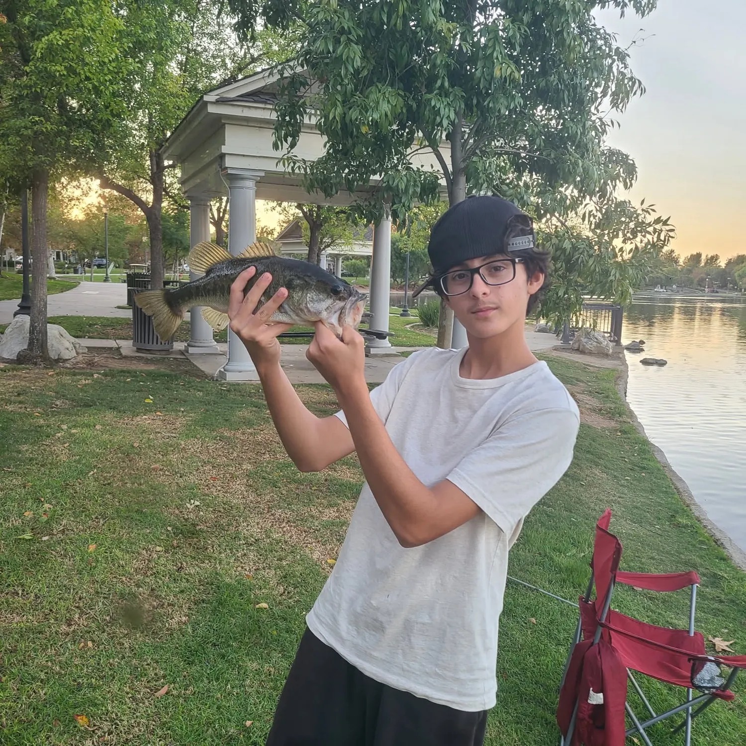Largemouth bass caught on Fishbrain