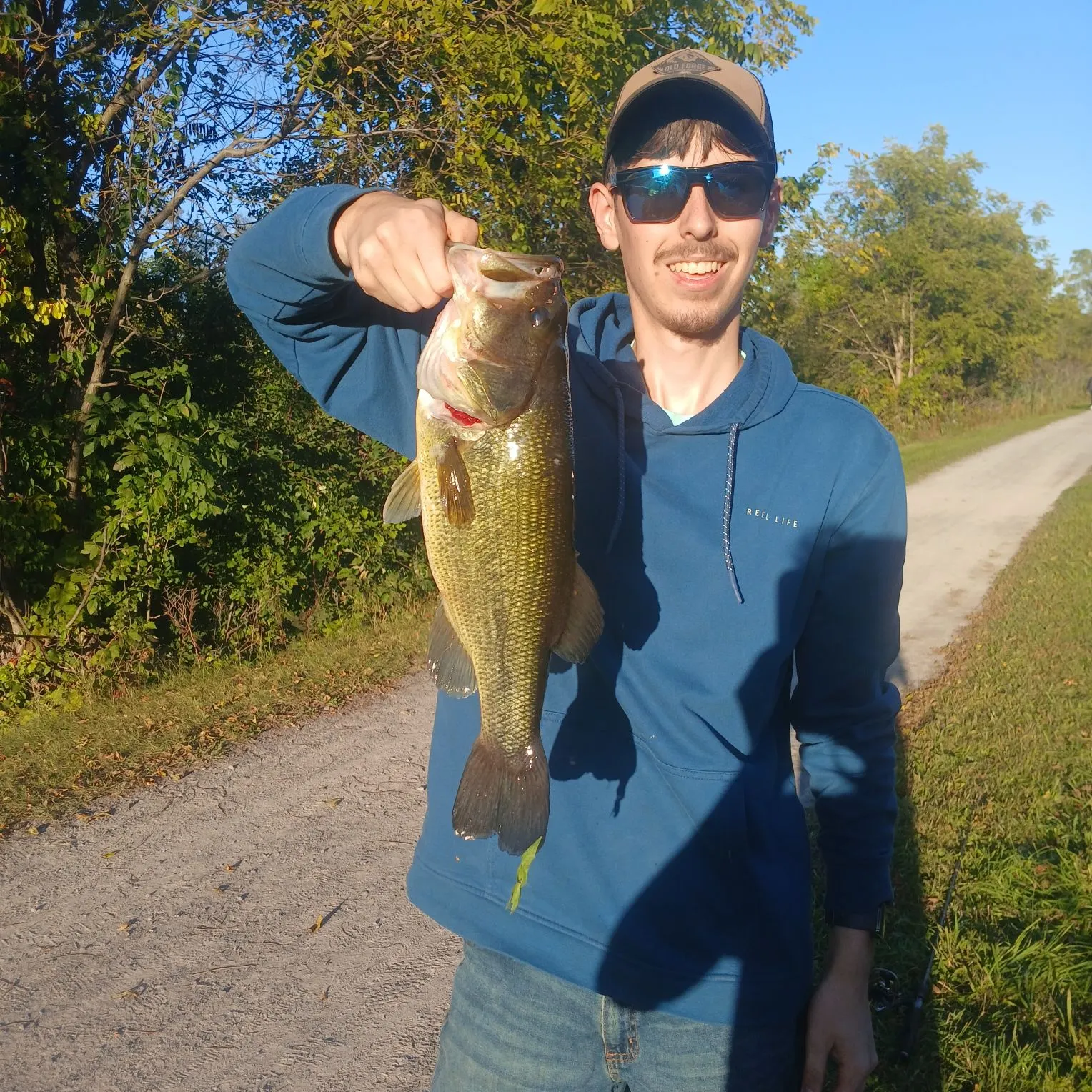 Largemouth bass caught on Fishbrain
