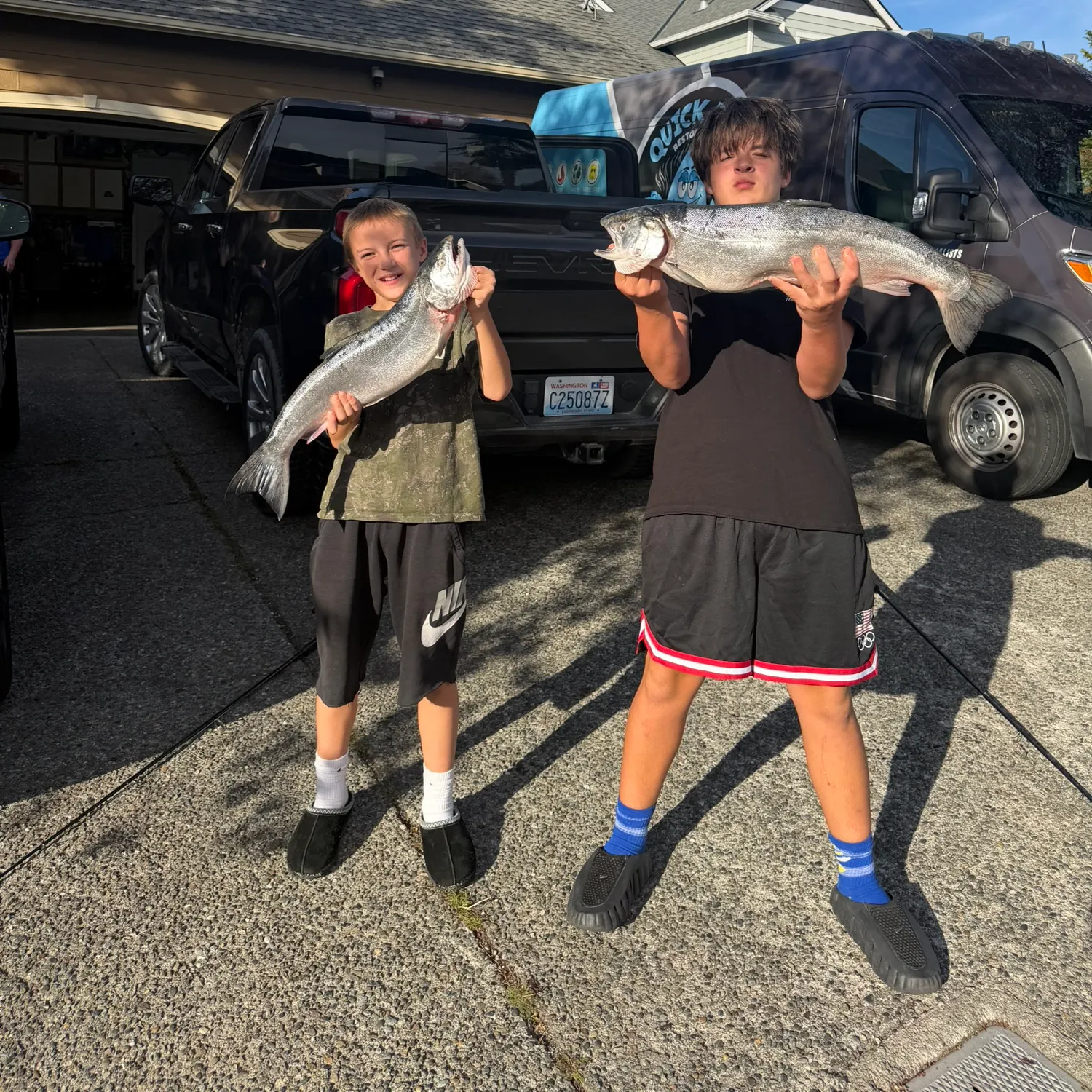 Coho salmon caught on Fishbrain