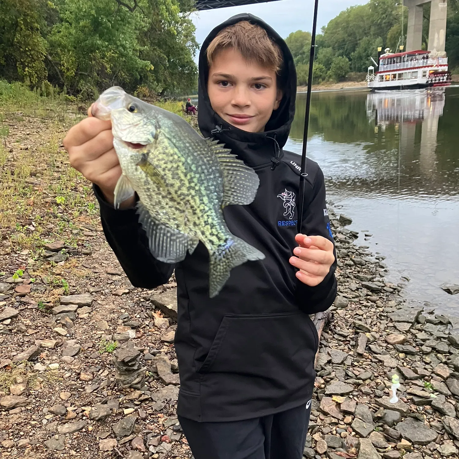 Black crappie caught on Fishbrain