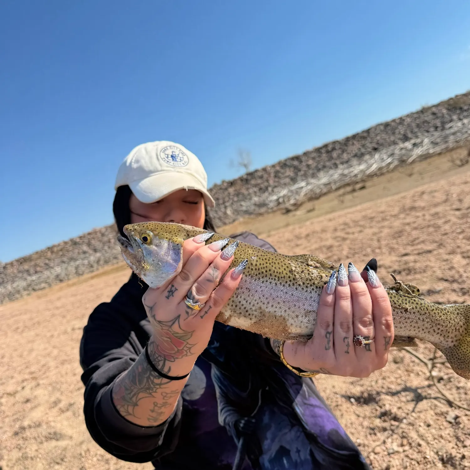 Rainbow trout caught on Fishbrain