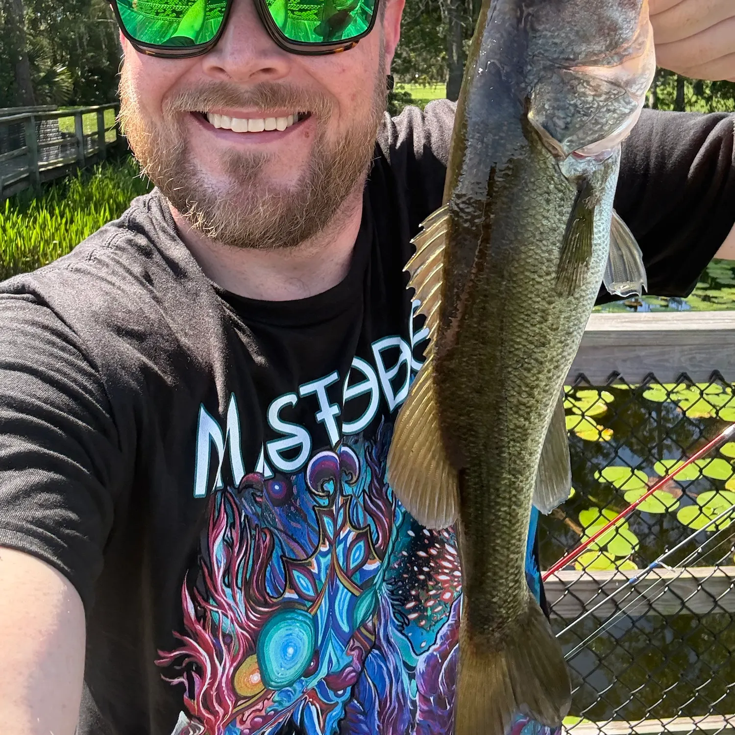Largemouth bass caught on Fishbrain