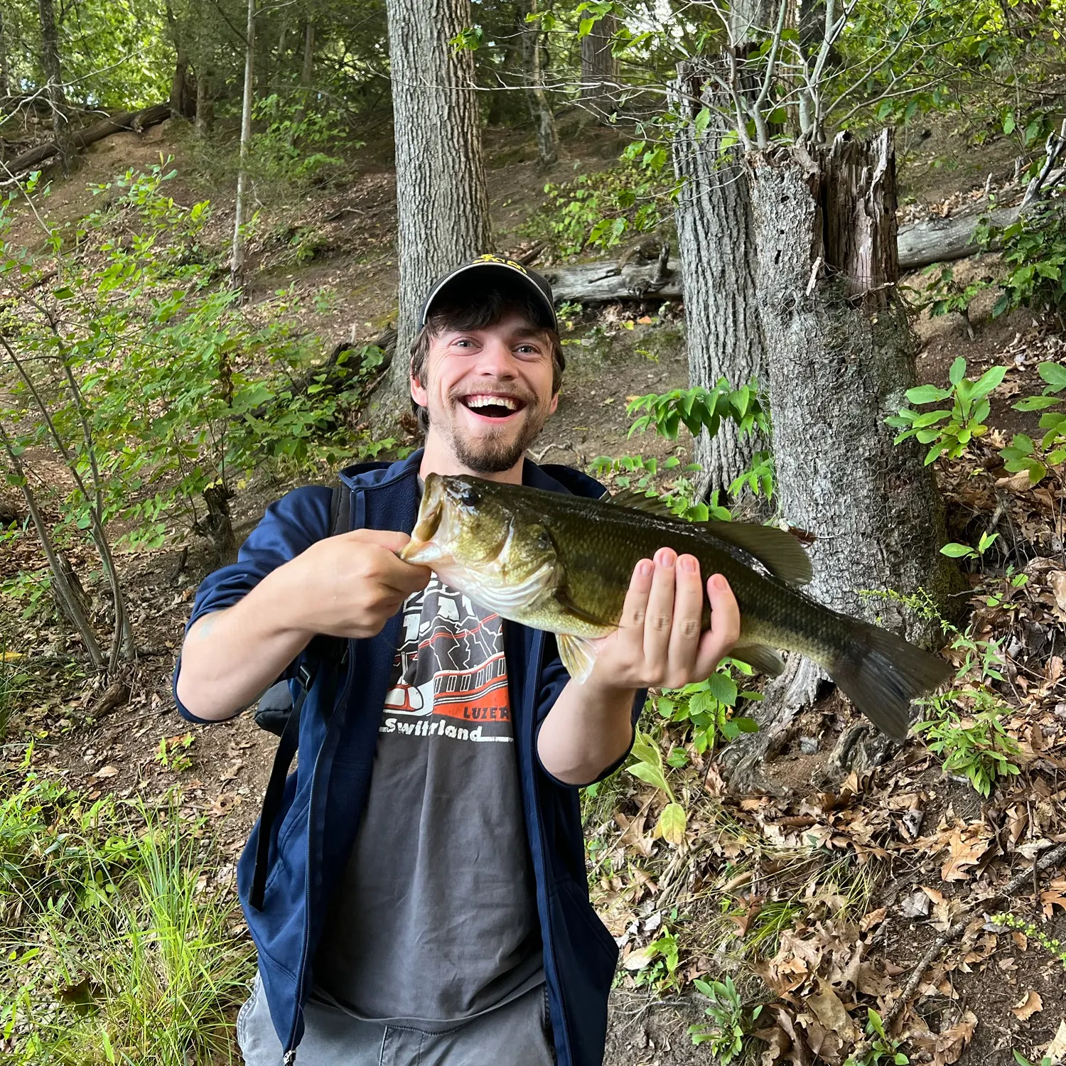 Largemouth bass caught on Fishbrain