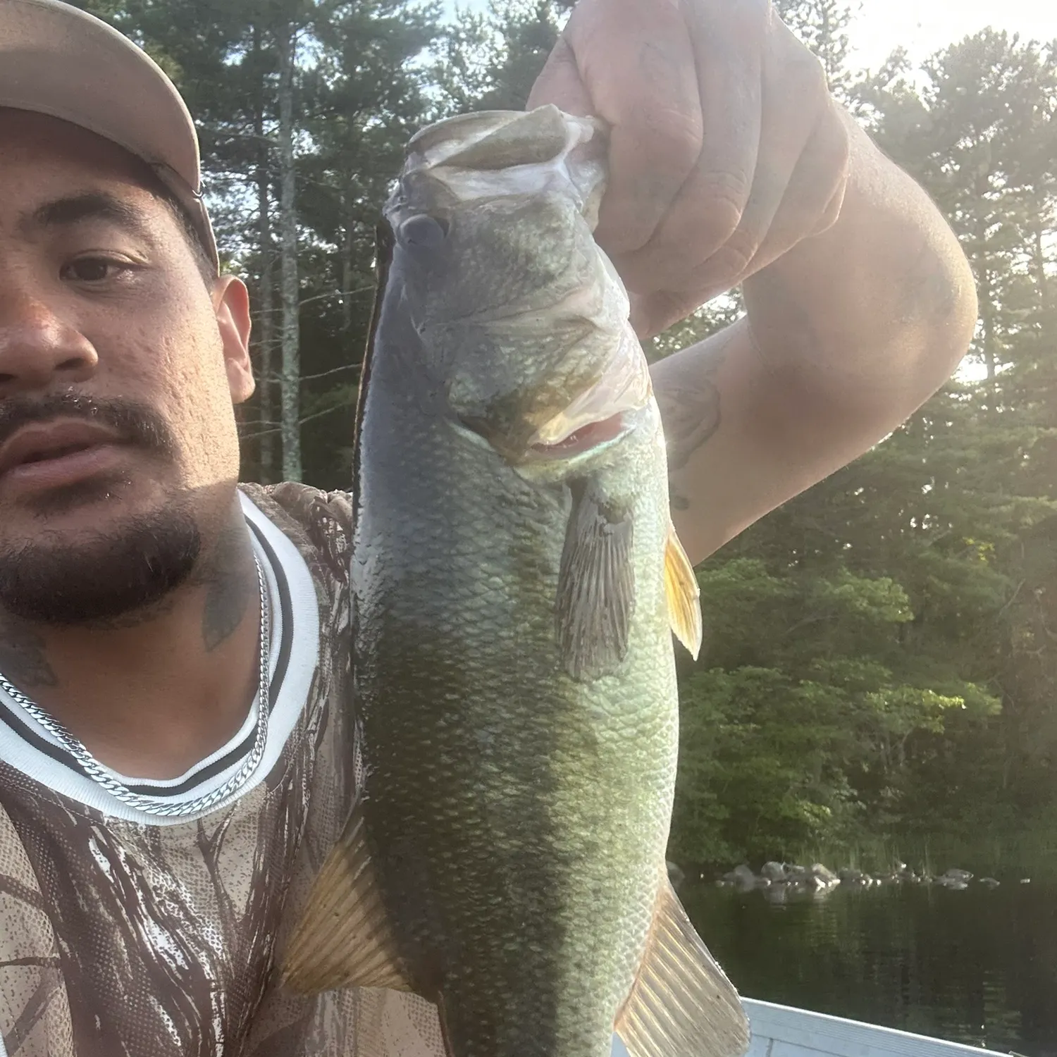 Largemouth bass caught on Fishbrain