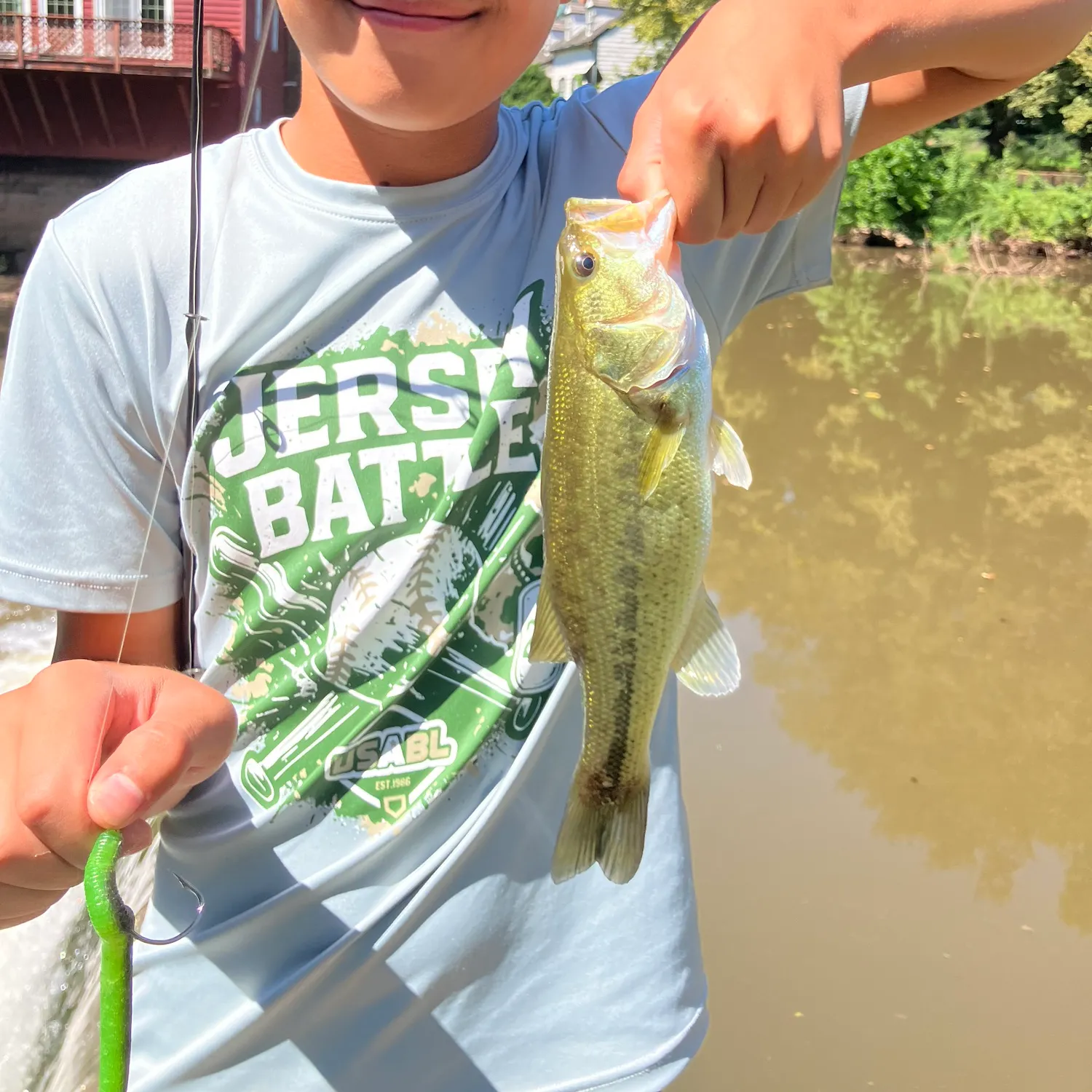 Largemouth bass caught on Fishbrain