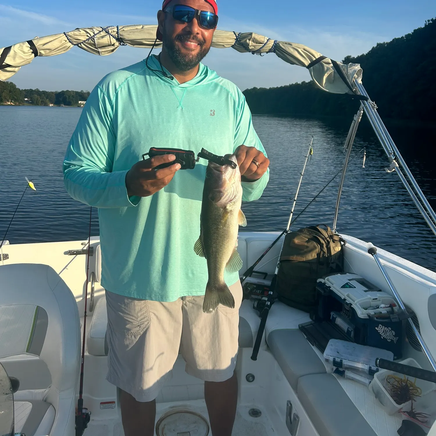 Largemouth bass caught on Fishbrain