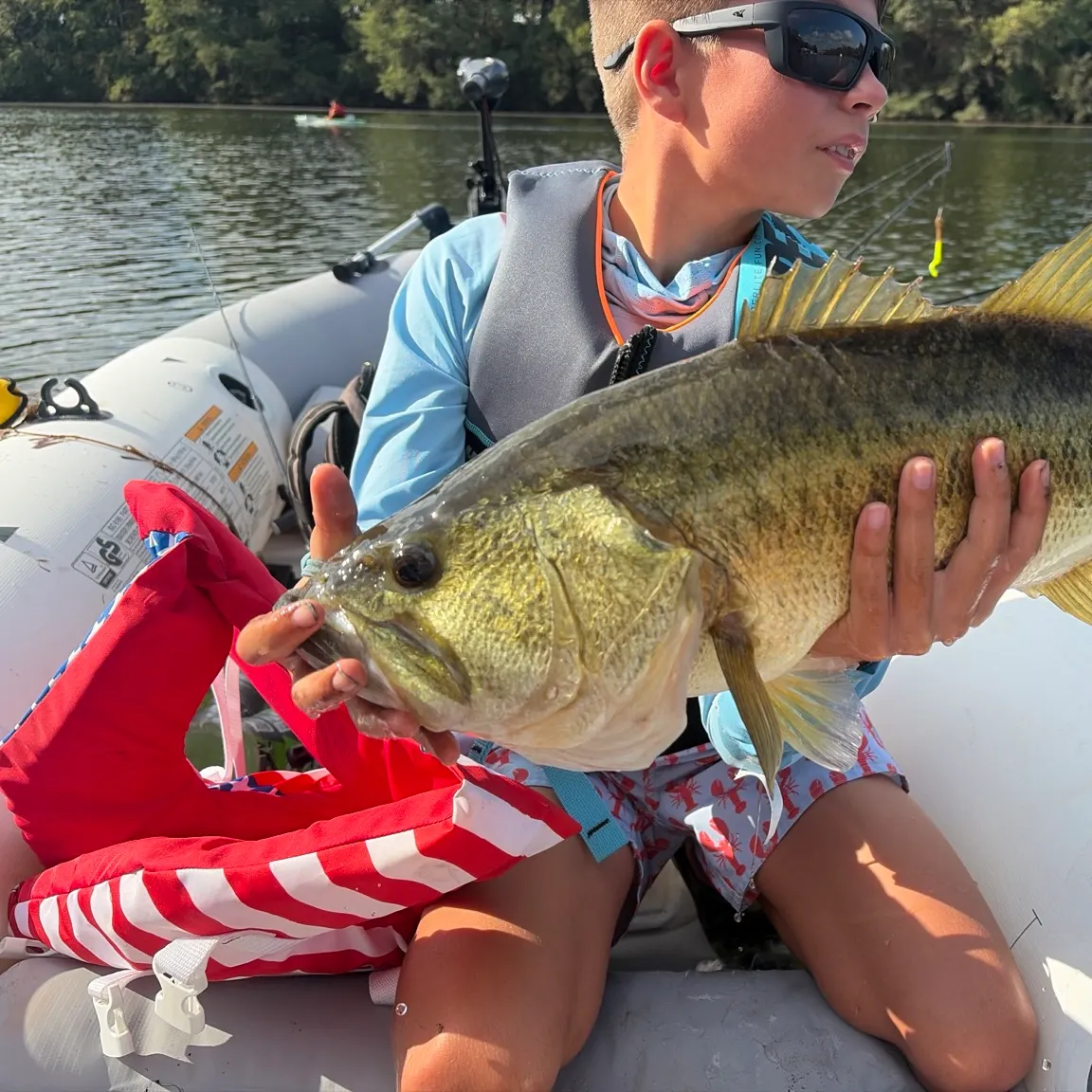Largemouth bass caught on Fishbrain