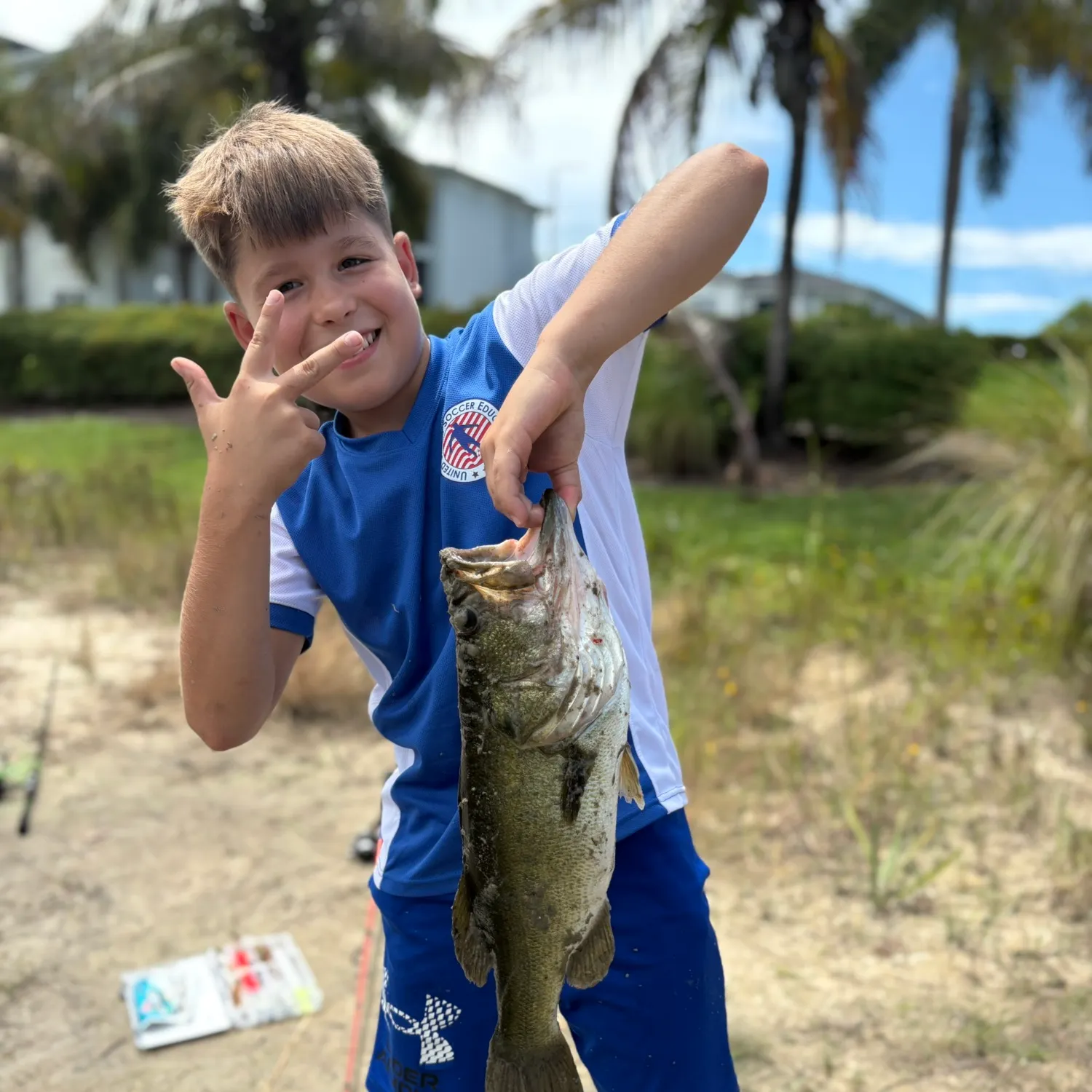 Largemouth bass caught on Fishbrain